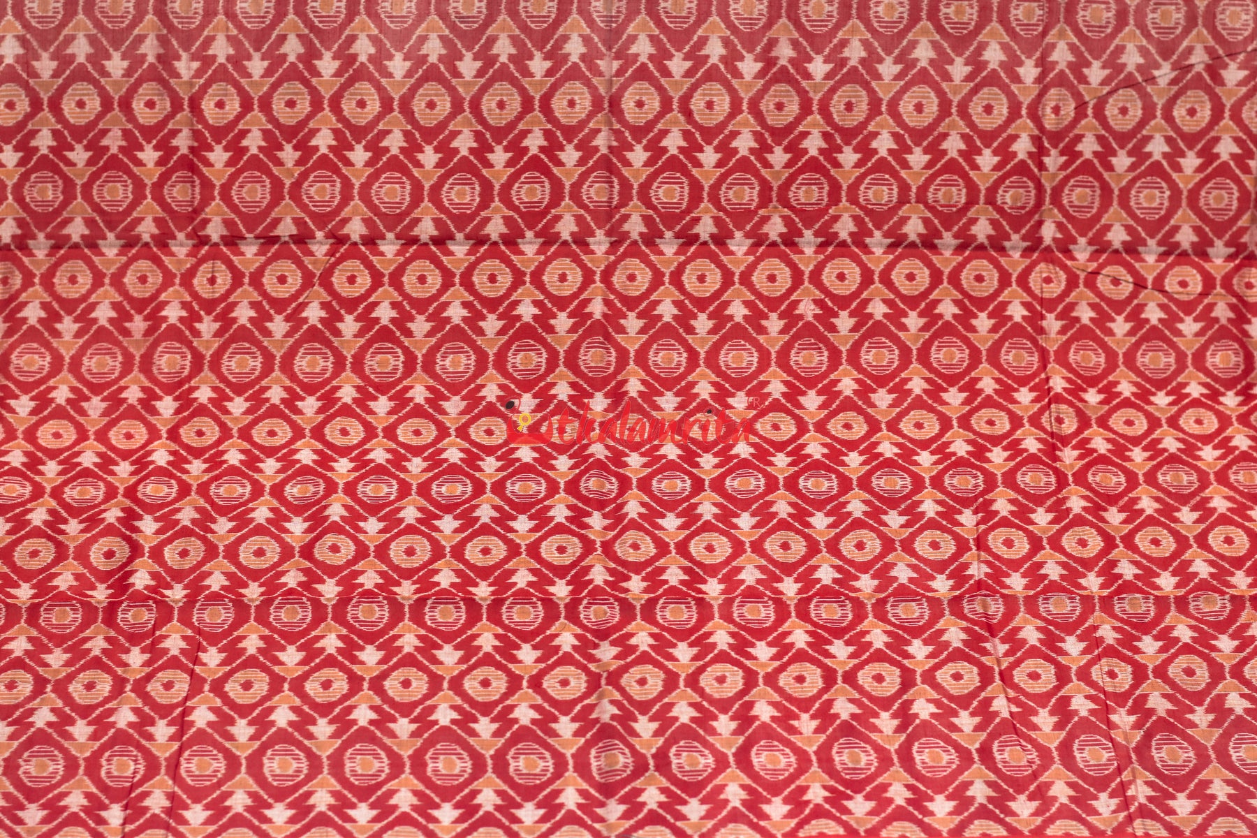 Teal Birds Bandha Sambalpuri Cotton Saree