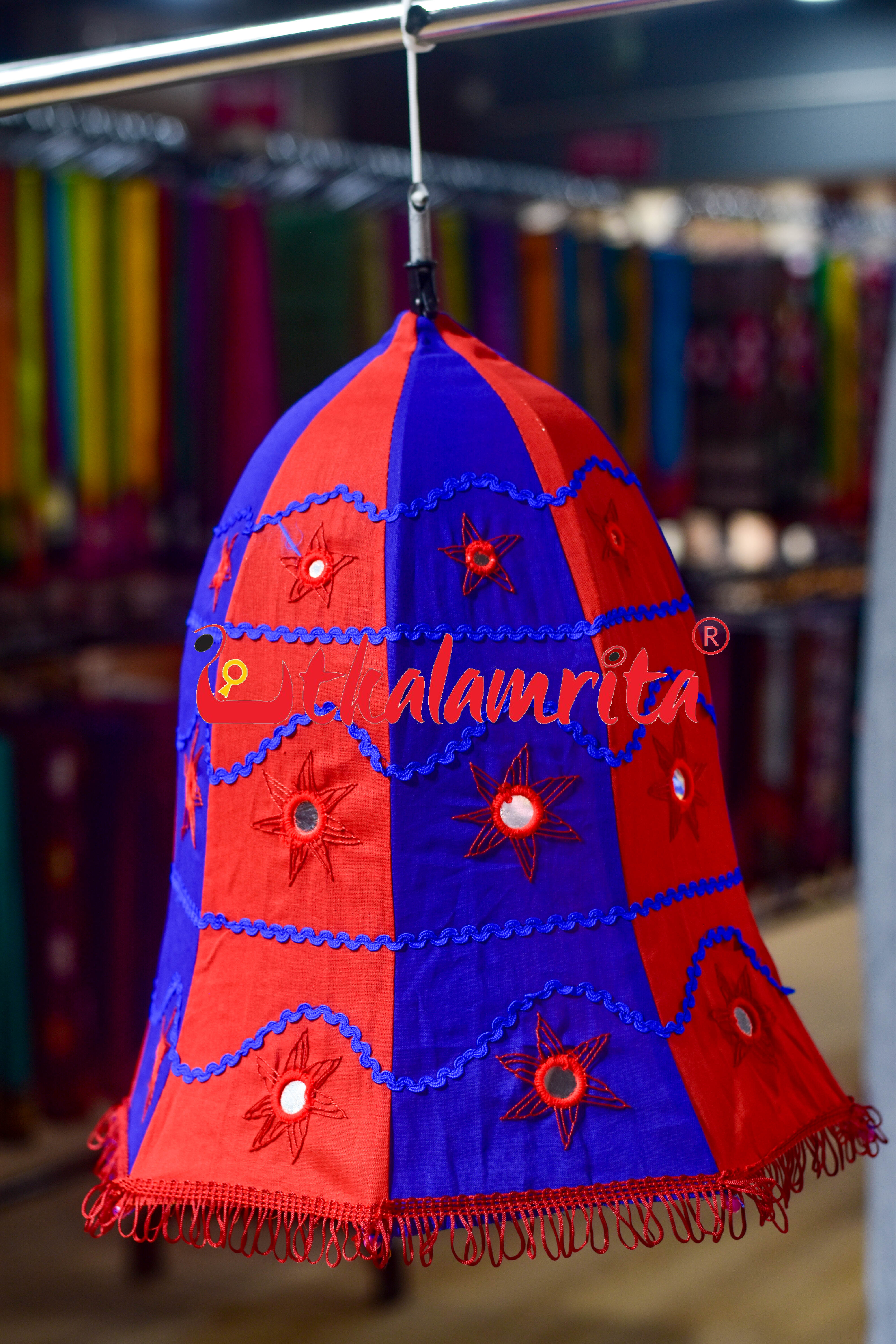 Red Blue Special Bell Lampshade