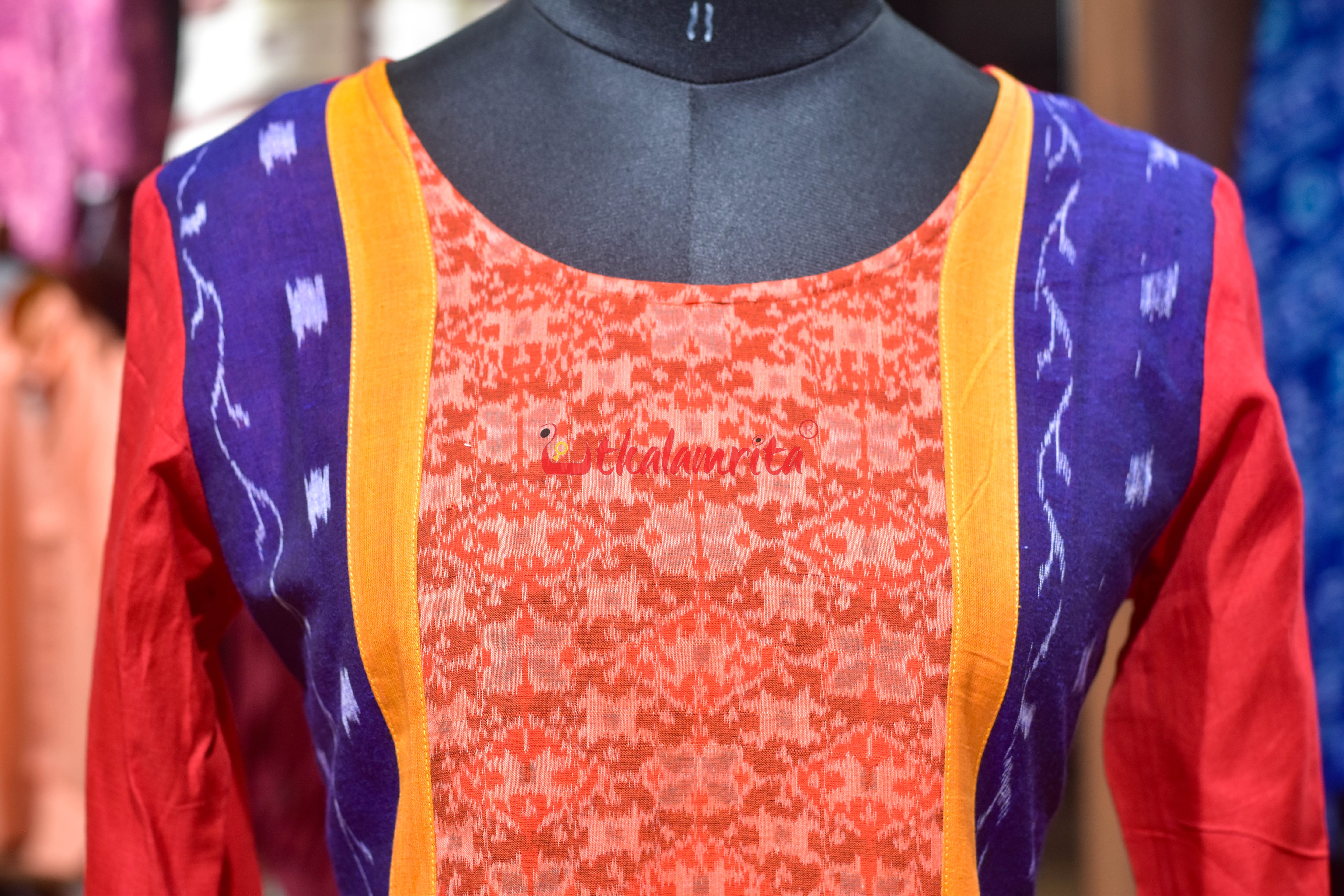Fiery Ikat Grace (Ladies Kurti)