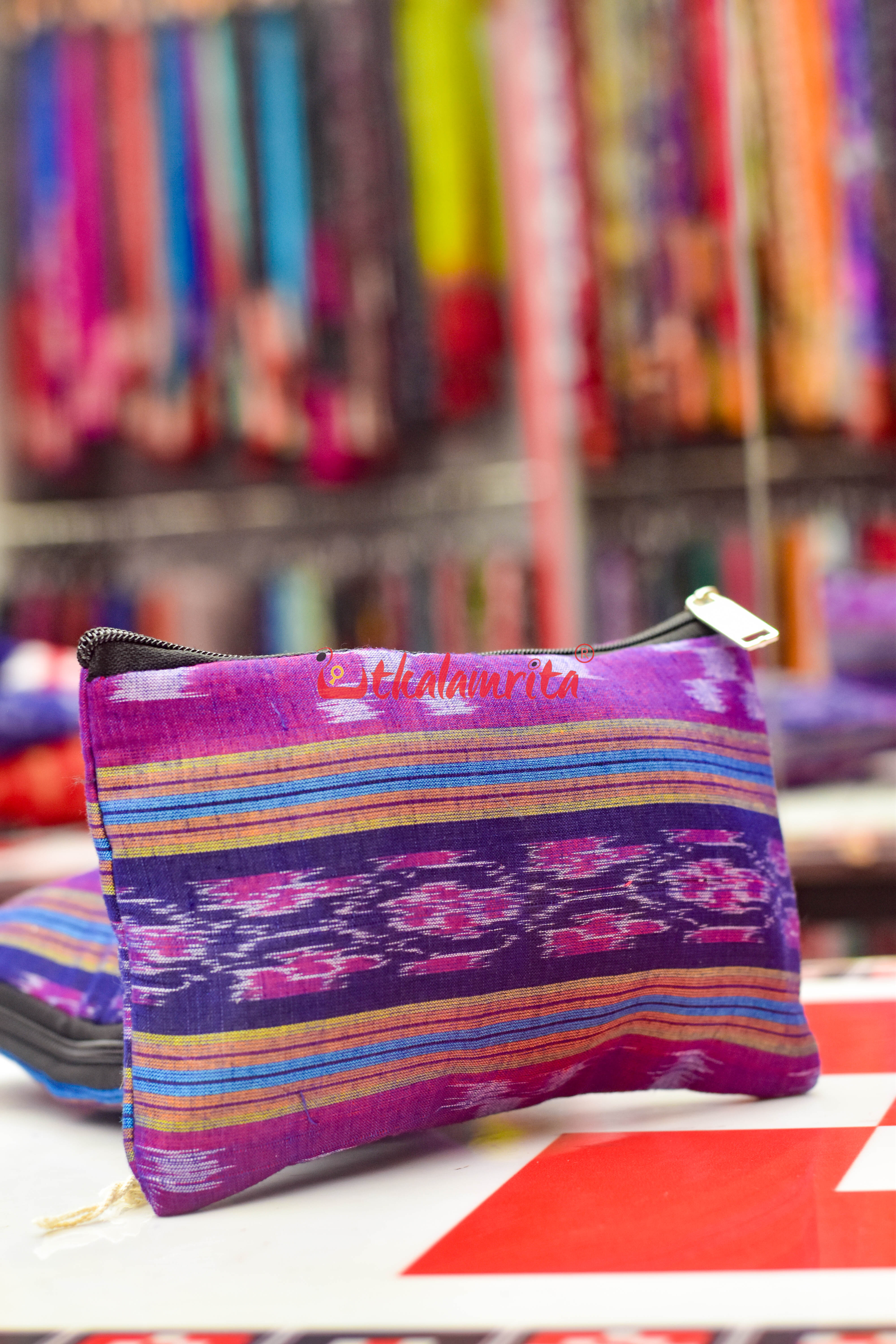 Purple Pasapali Ikat Small Purse