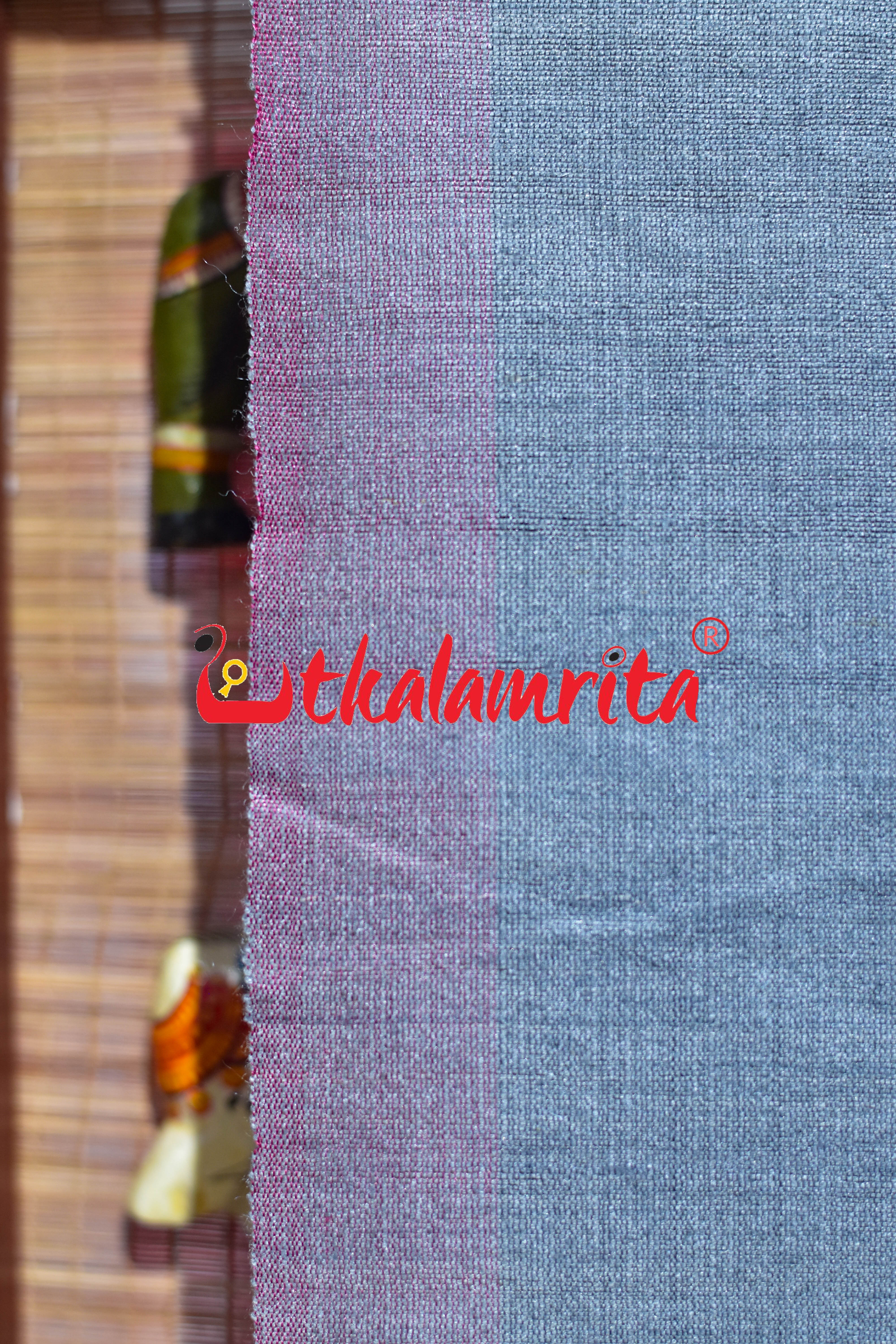 Grey Black Eri Tussar Jala Tussar (Dupatta)