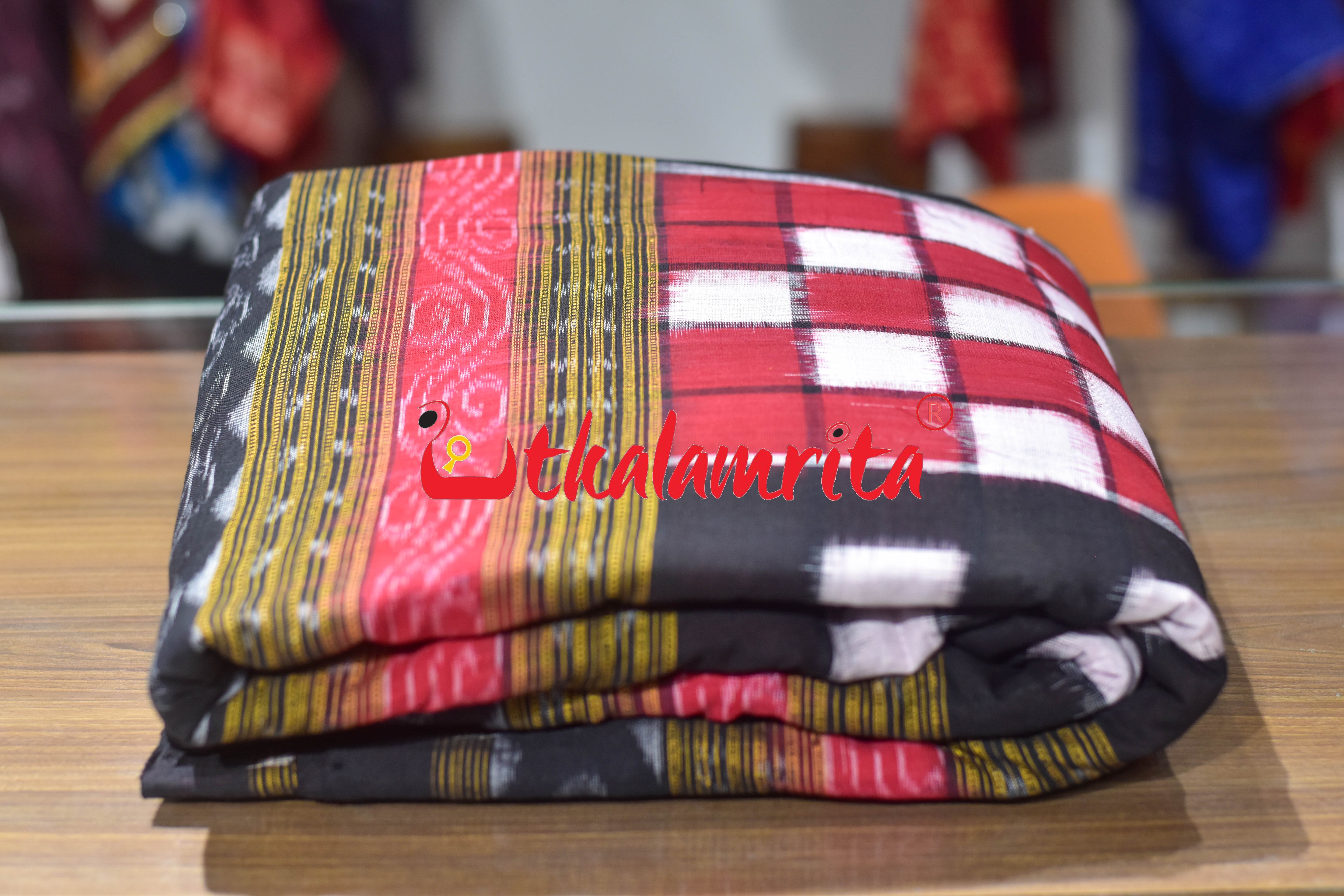Red Black Bichitrapuri Cotton (Fabric)