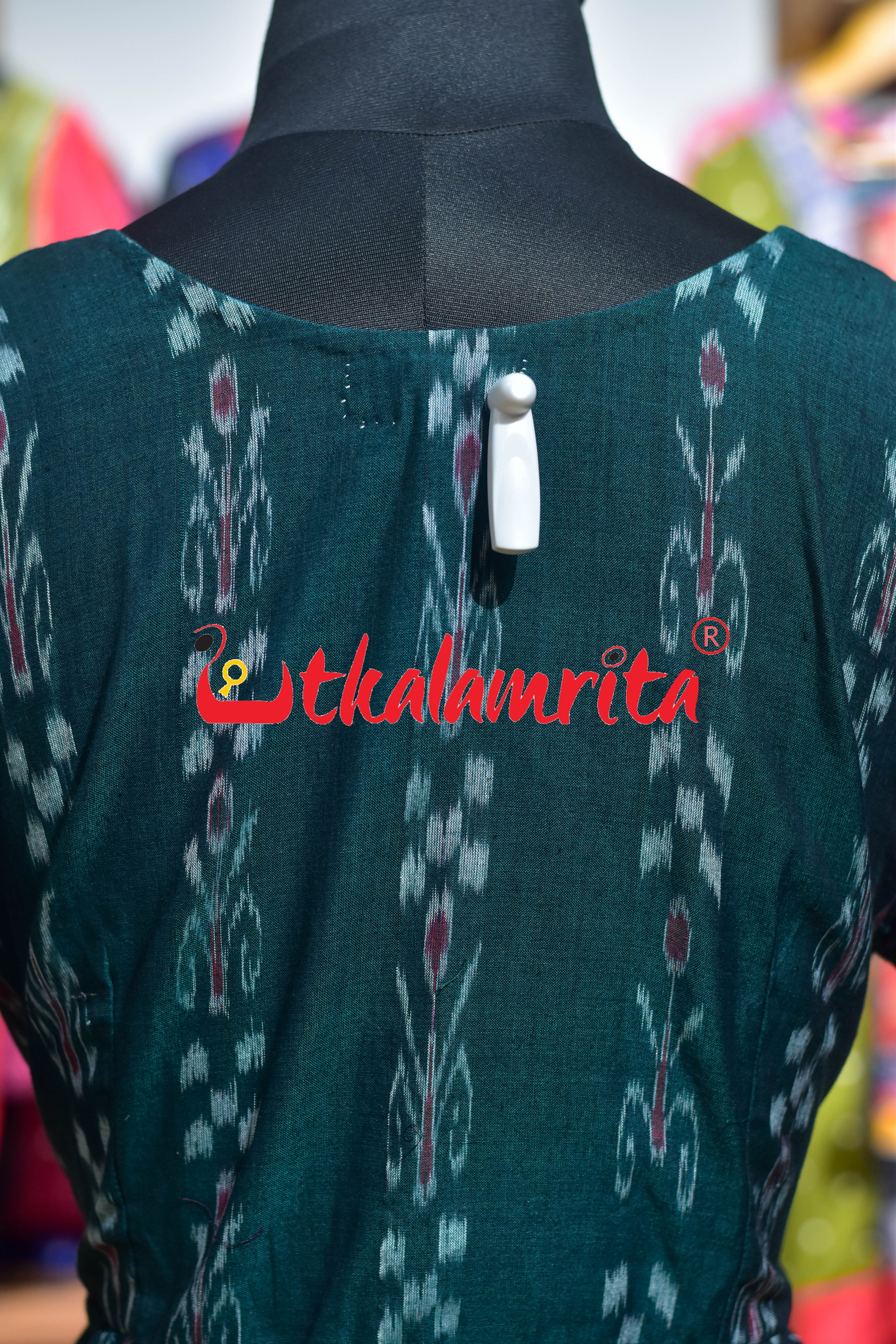 Light Green Kahda with Grey Green Pasapali (Anarkali)