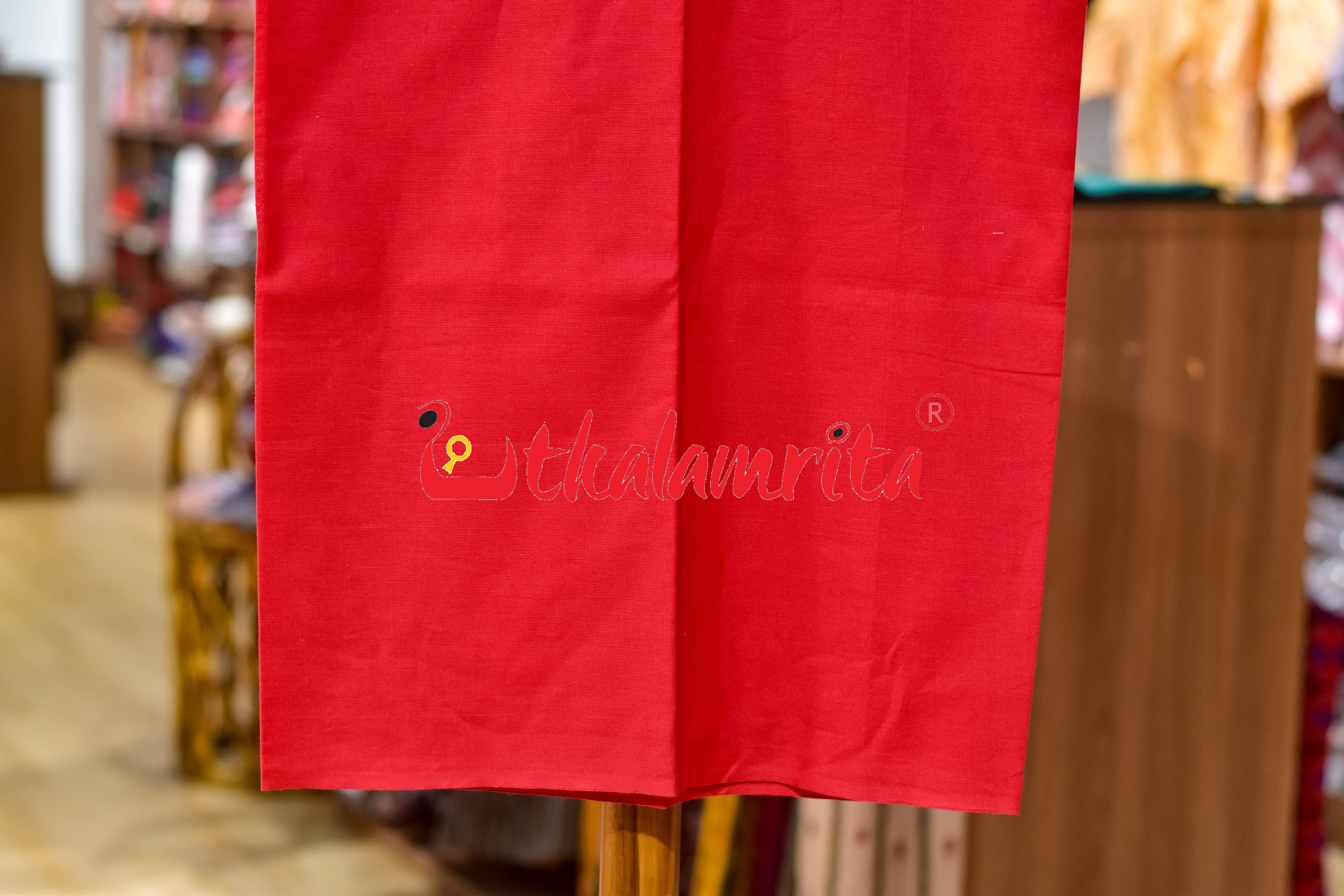 Green Red S Bandha Sambalpuri Dress Set