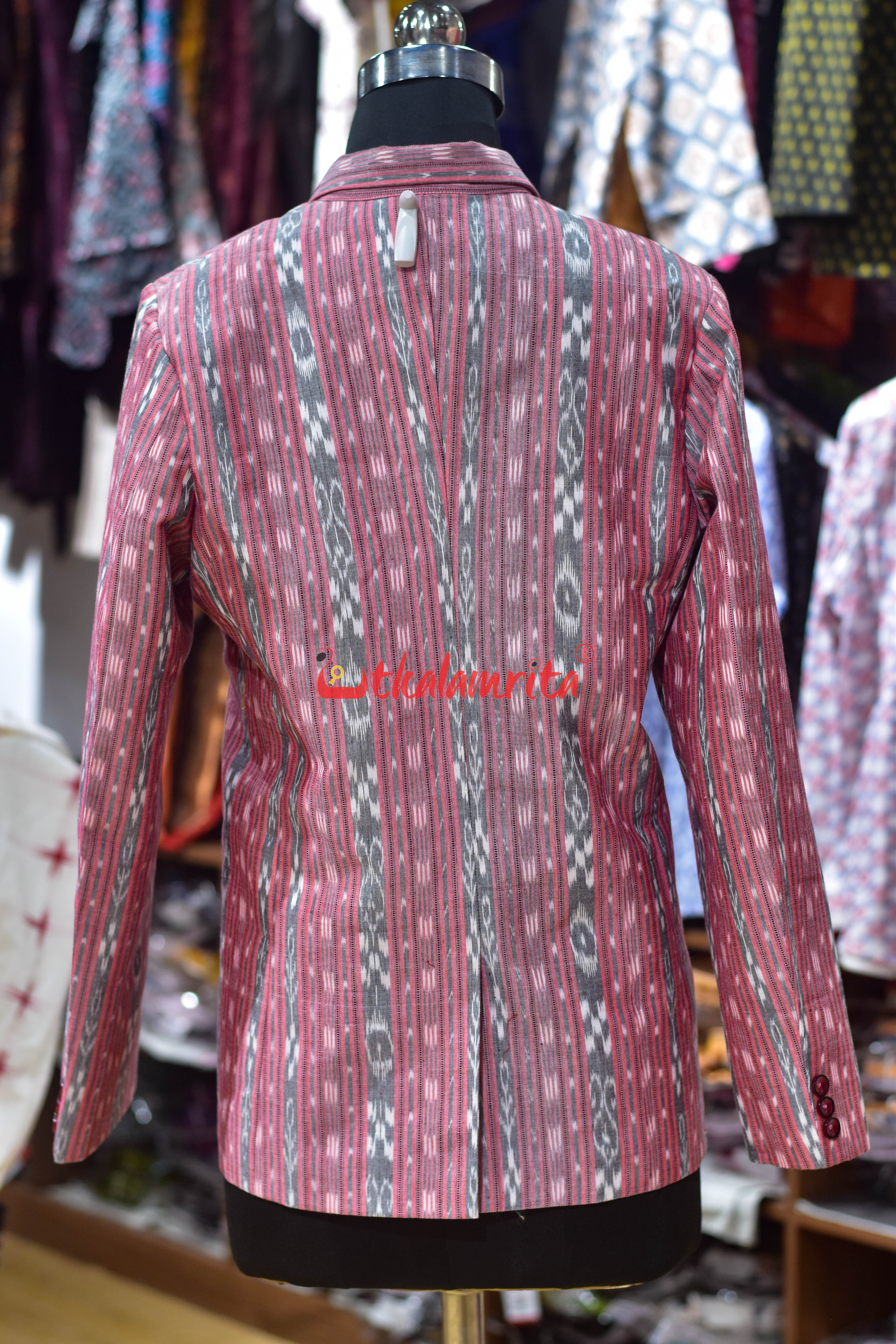 Light Pink Ikat (Ladies' Blazer)