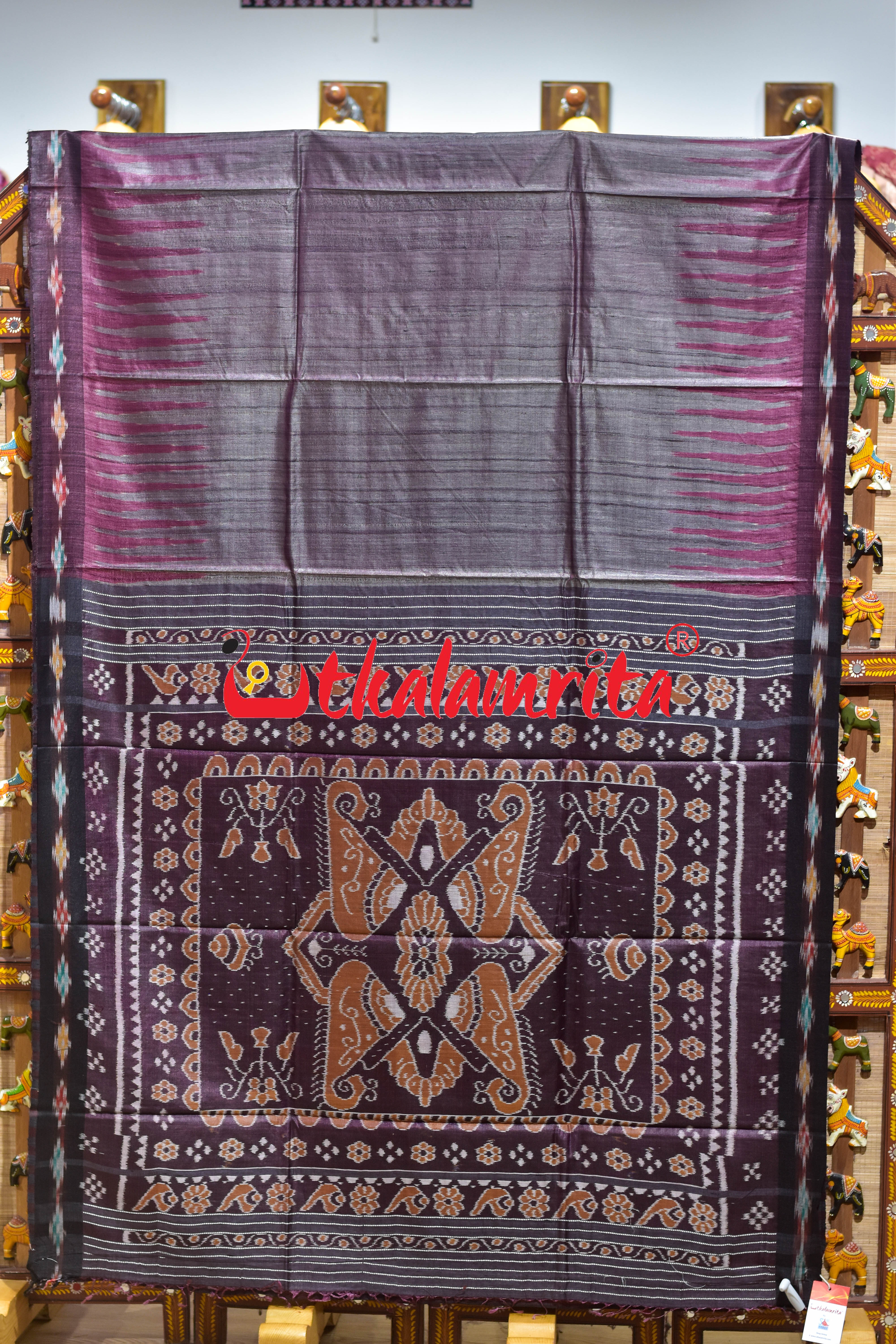 Burgundy Box Anchal Gopalpur Tussar Silk Saree