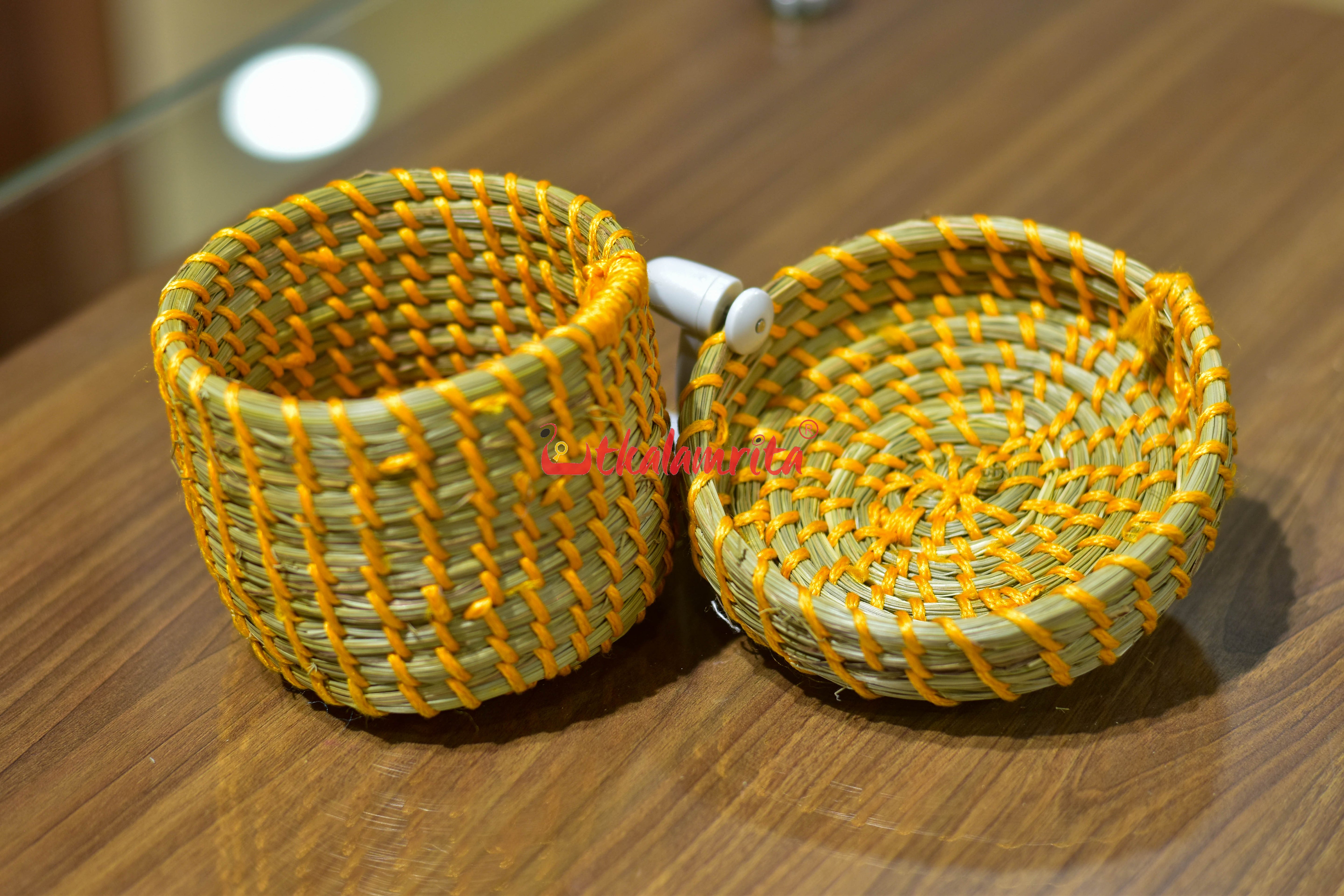 Sabai Mustard Yellow Thread Jewellery Box