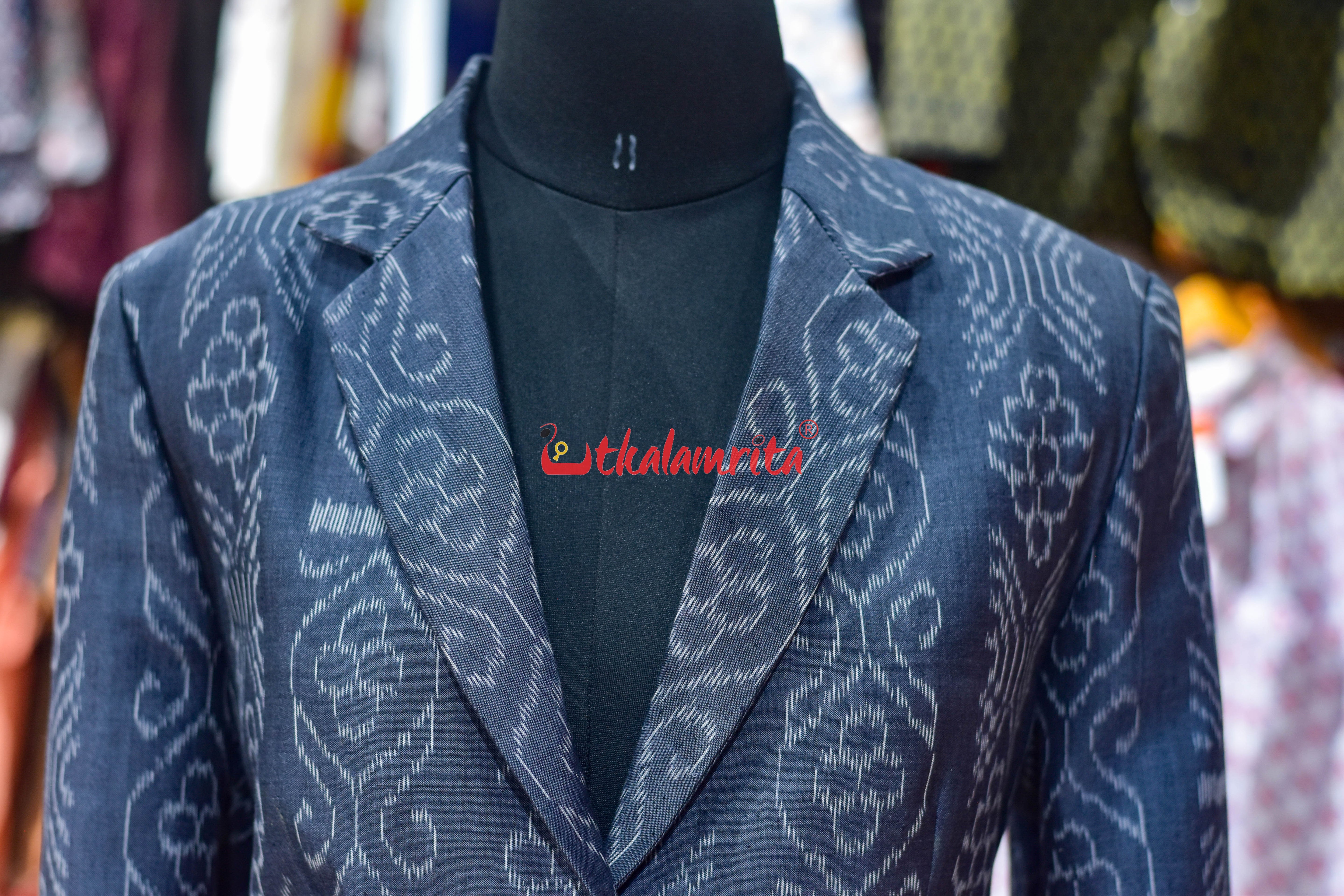 Grey Flower Bandha (Ladies' Blazer)