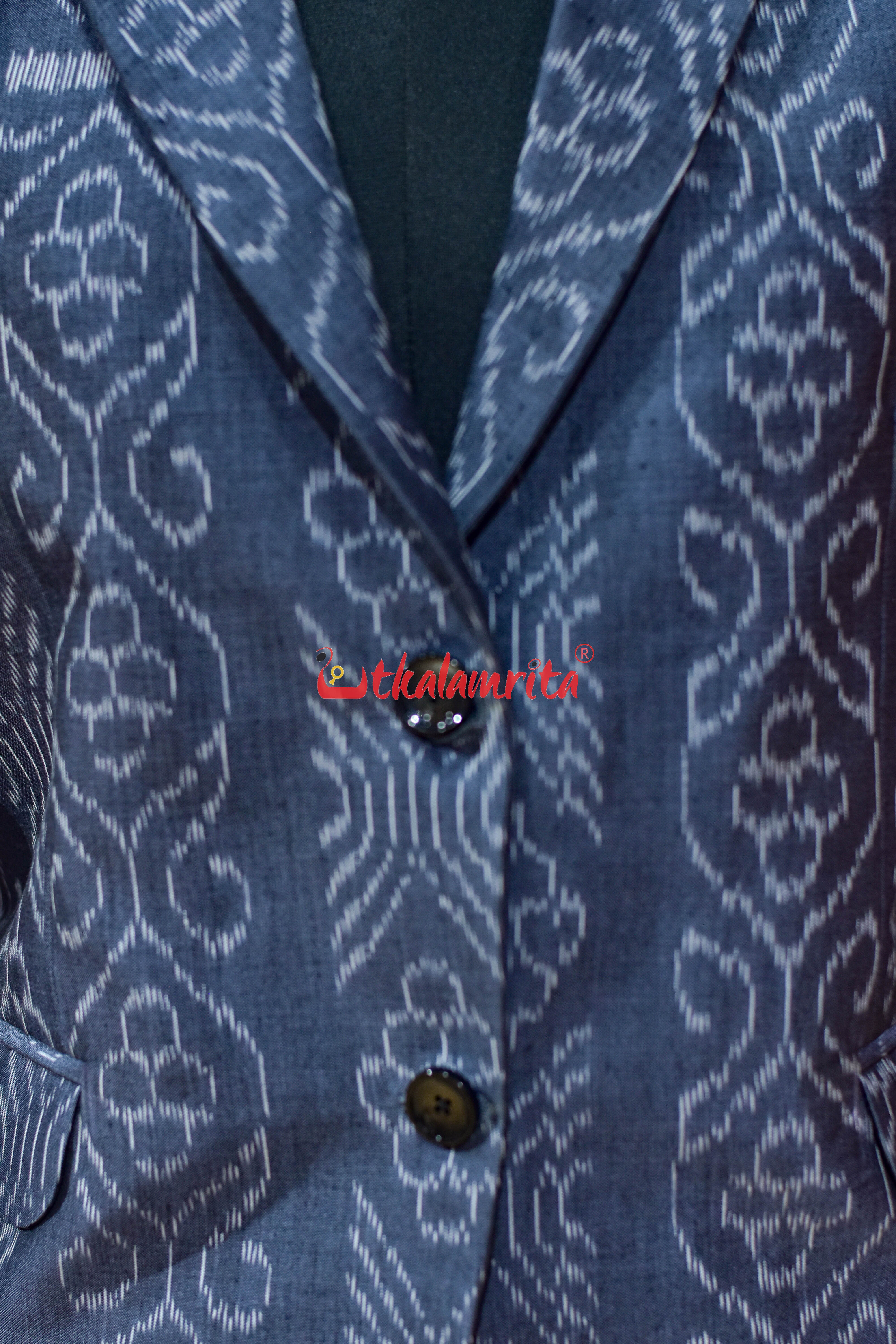 Grey Flower Bandha (Ladies' Blazer)