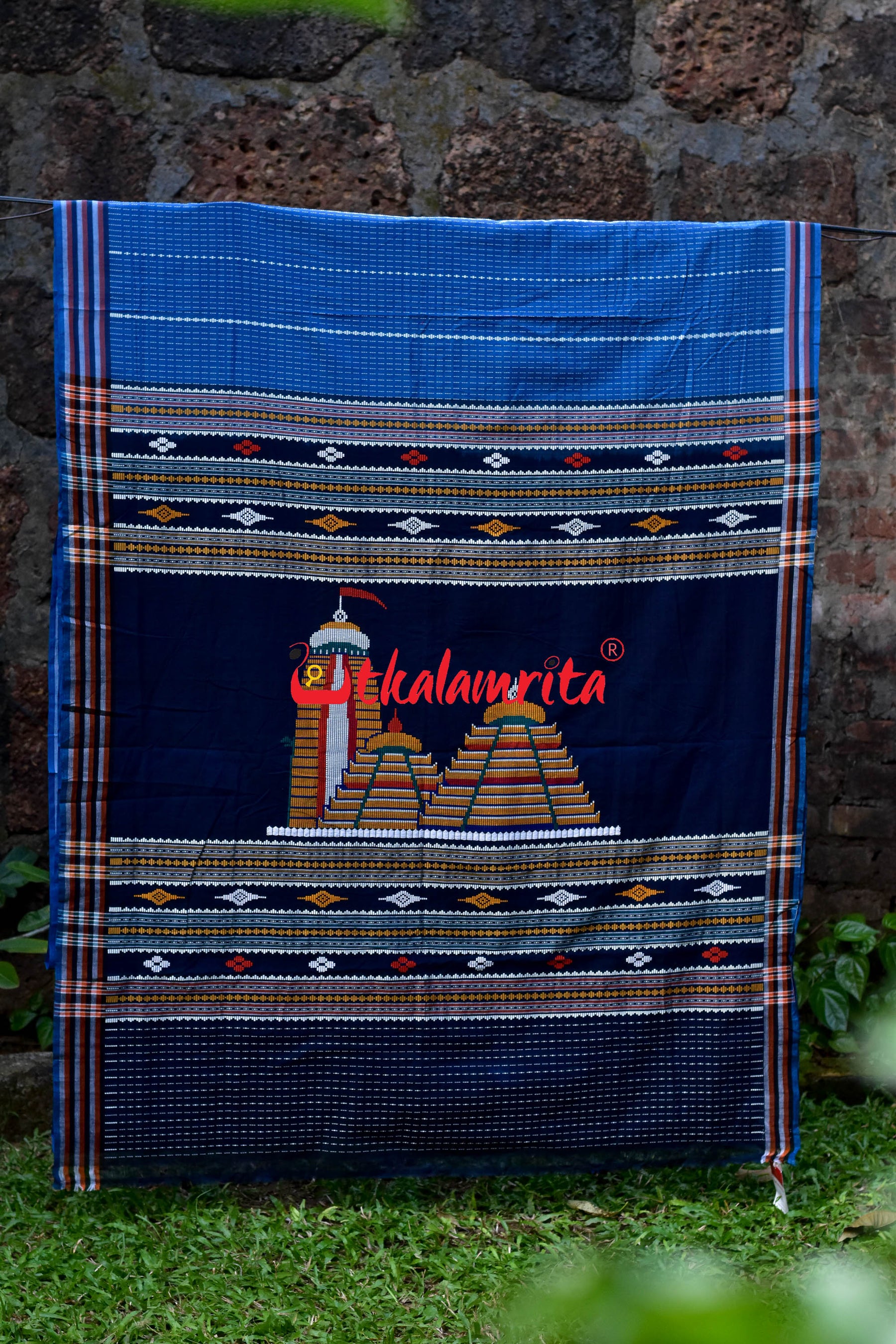Blue Puri Mandira Dhalapathara Saree