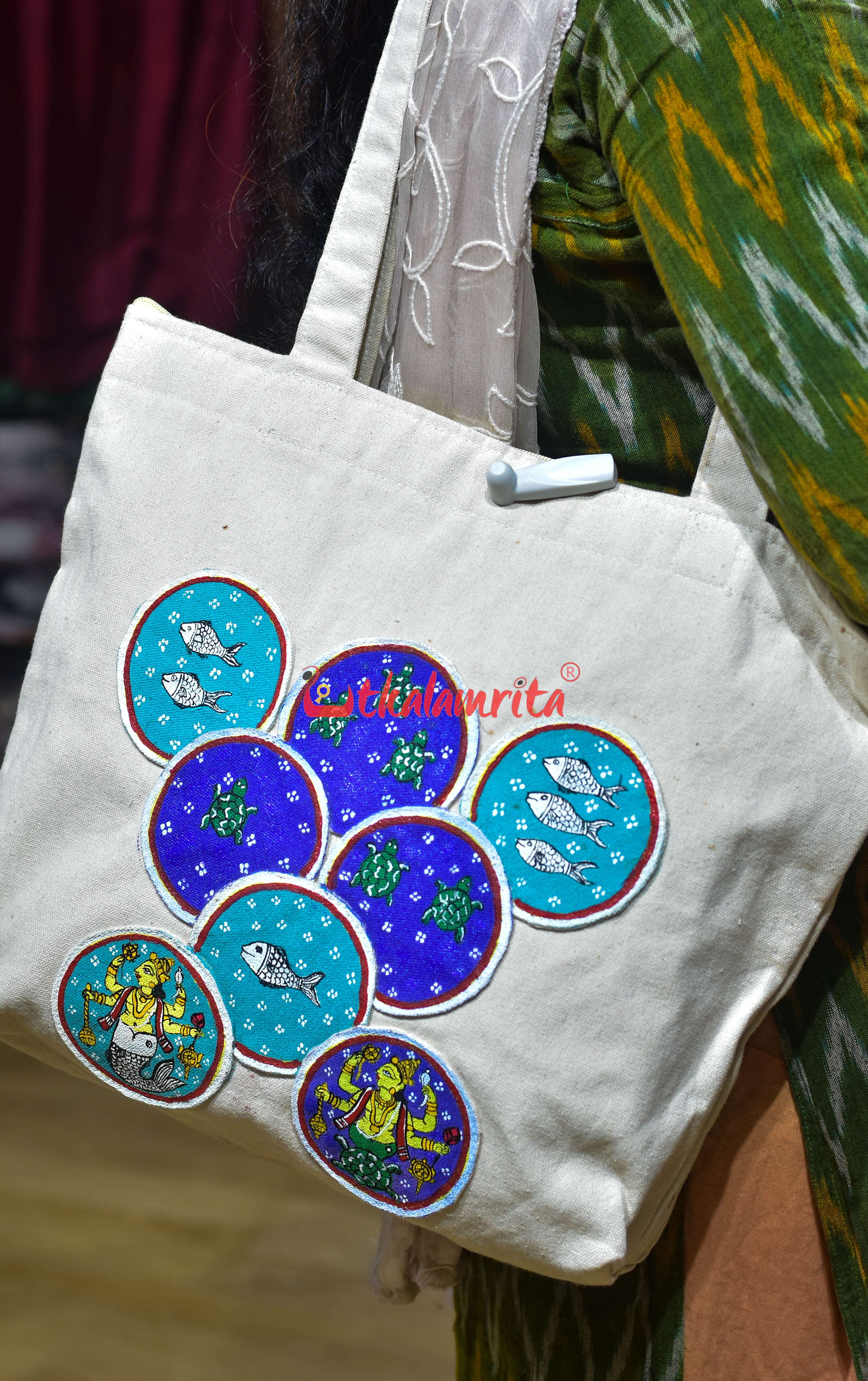 Ganjapa Dasabatara Matsya Kaschapa Canvas Tote Bag