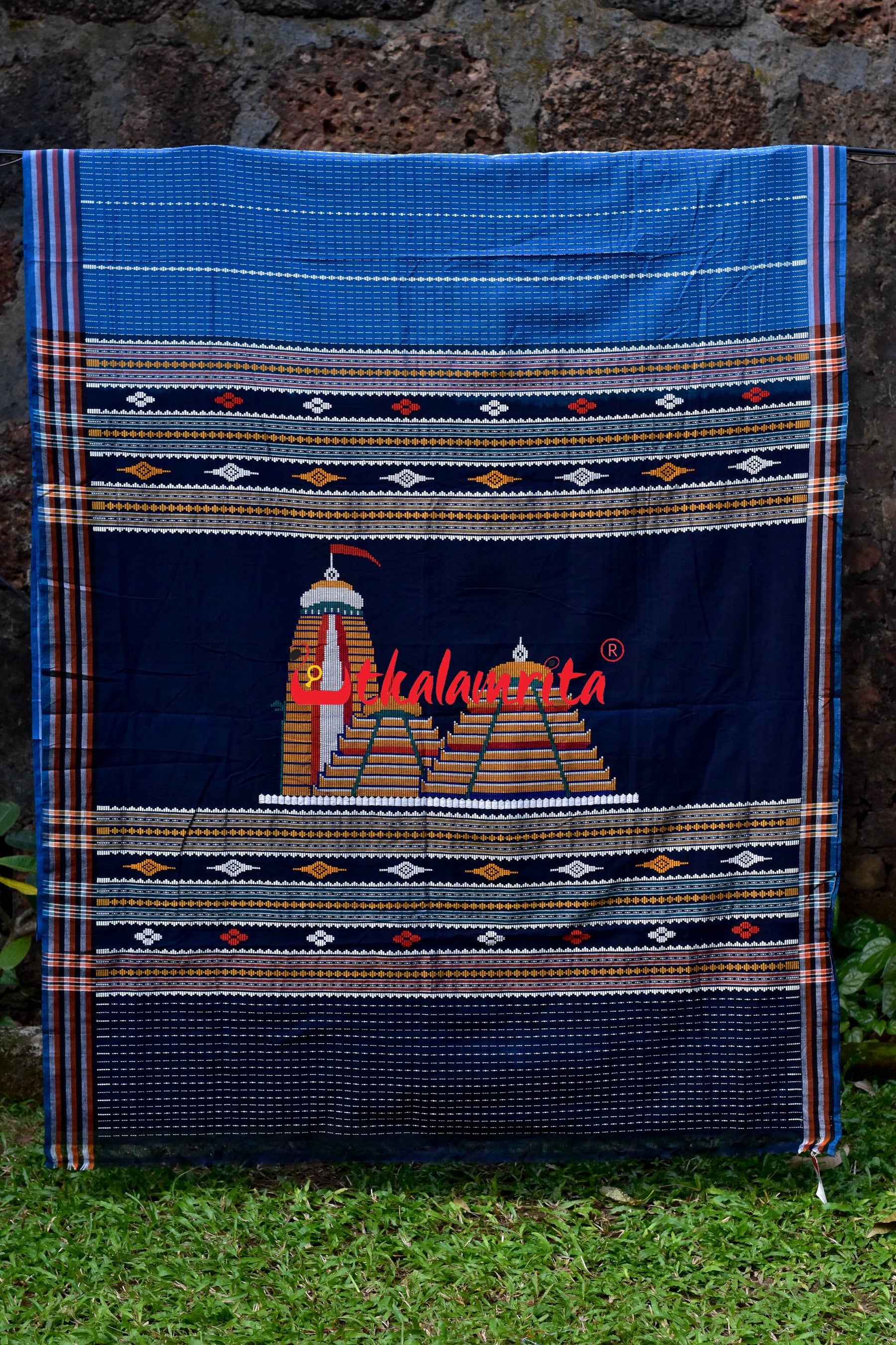 Blue Puri Mandira Dhalapathara Saree