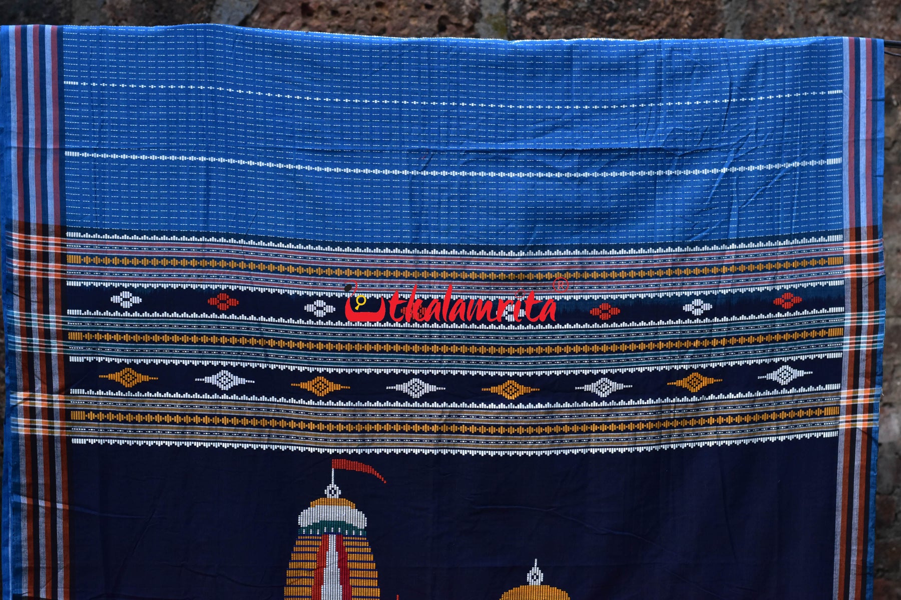 Blue Puri Mandira Dhalapathara Saree