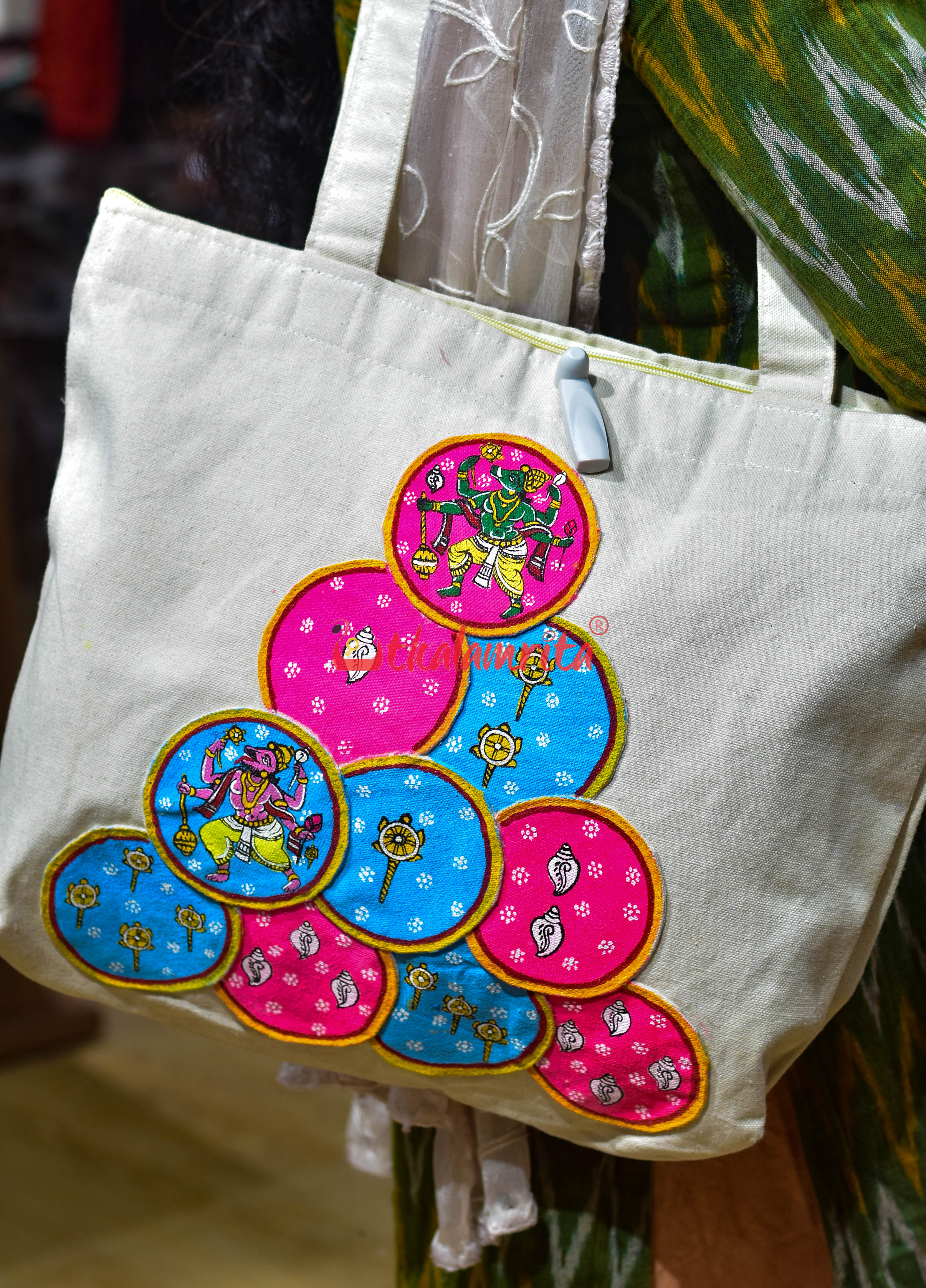Ganjapa Dasabatara Nrusinha Baraha Canvas Tote Bag