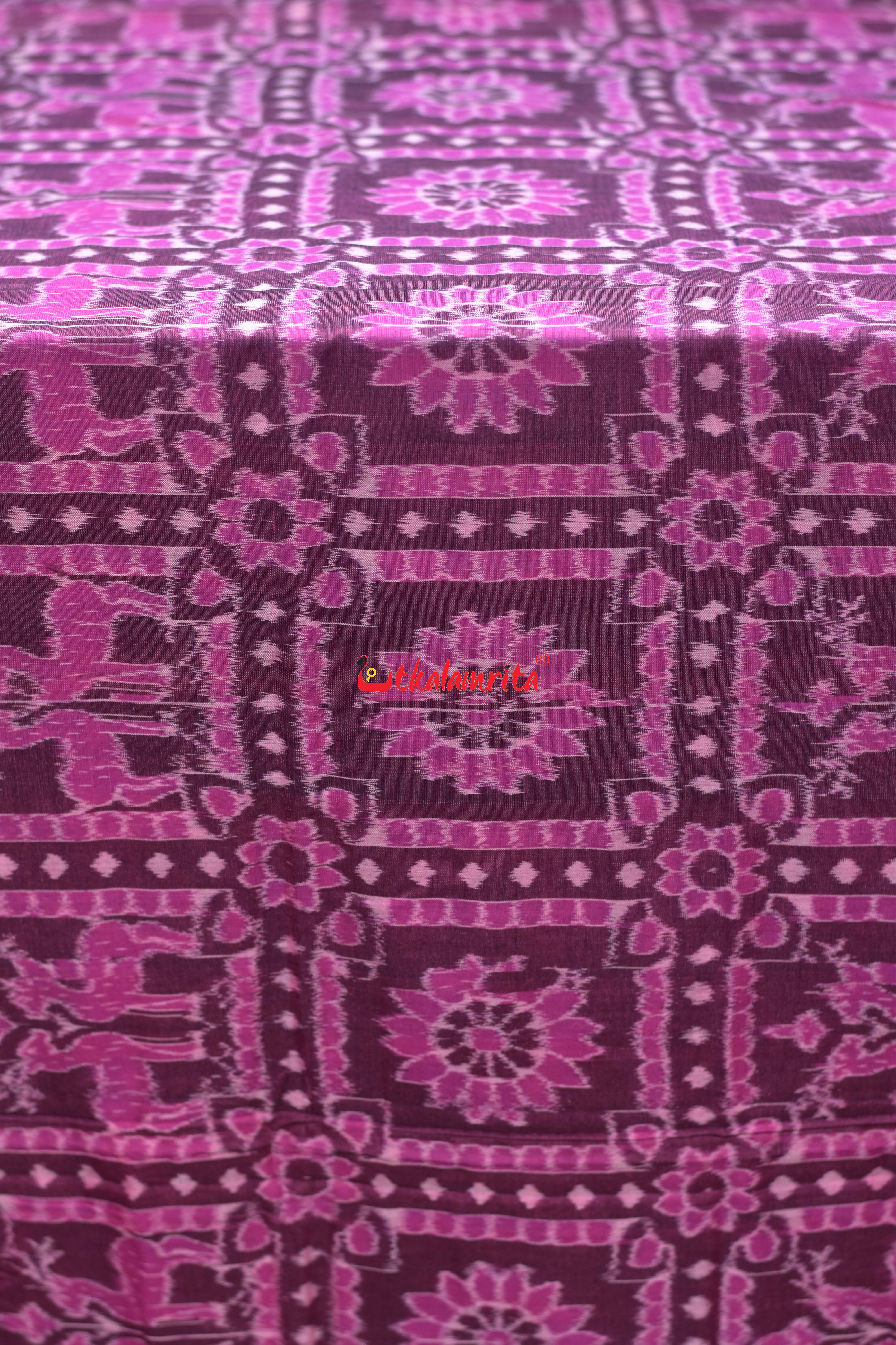 Pink Phula Harina Sambalpuri Cotton (Fabric)