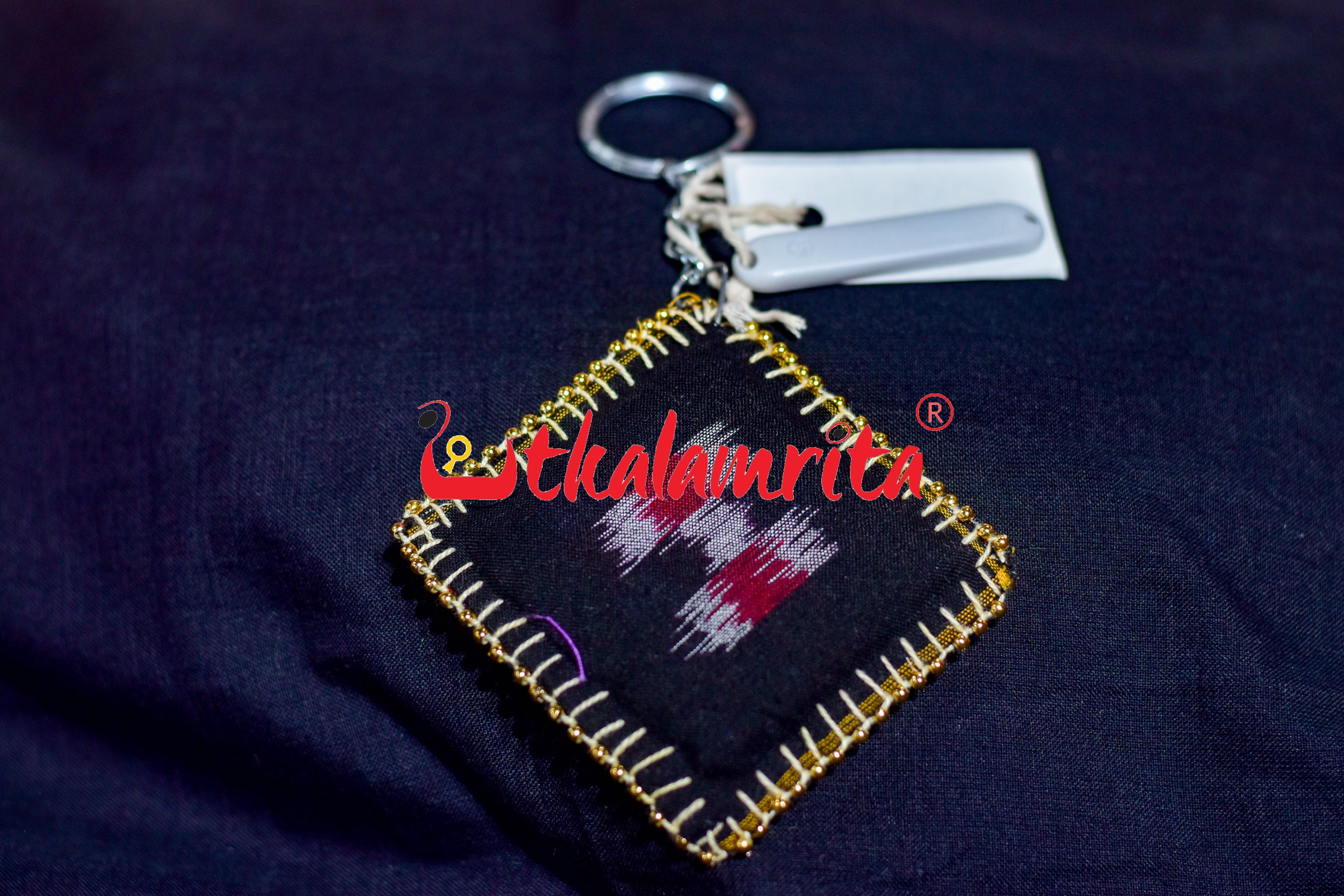 Red Black Double Pasapali Key Chain