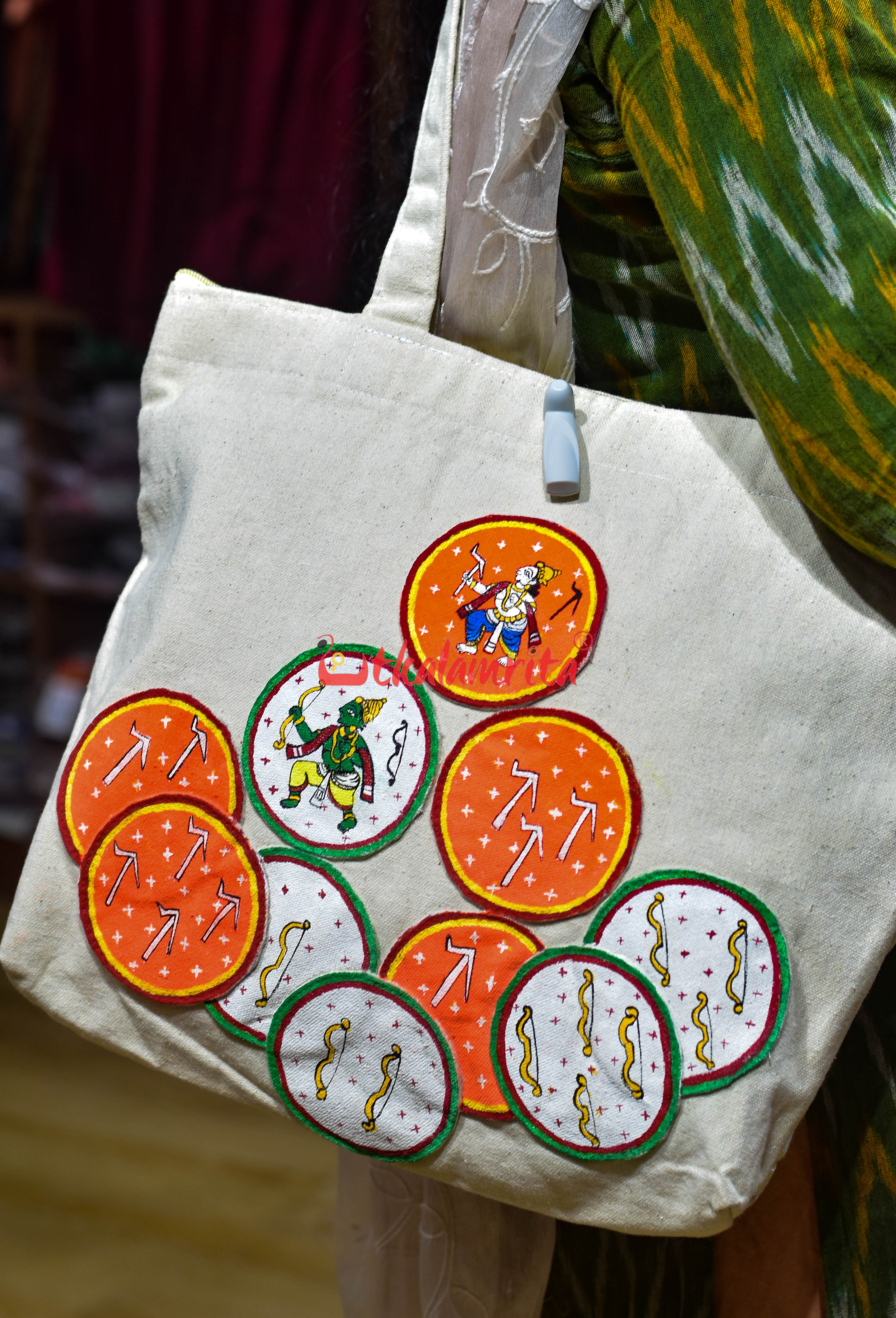 Ganjapa Dasabatara Rama Balaram Canvas Tote Bag