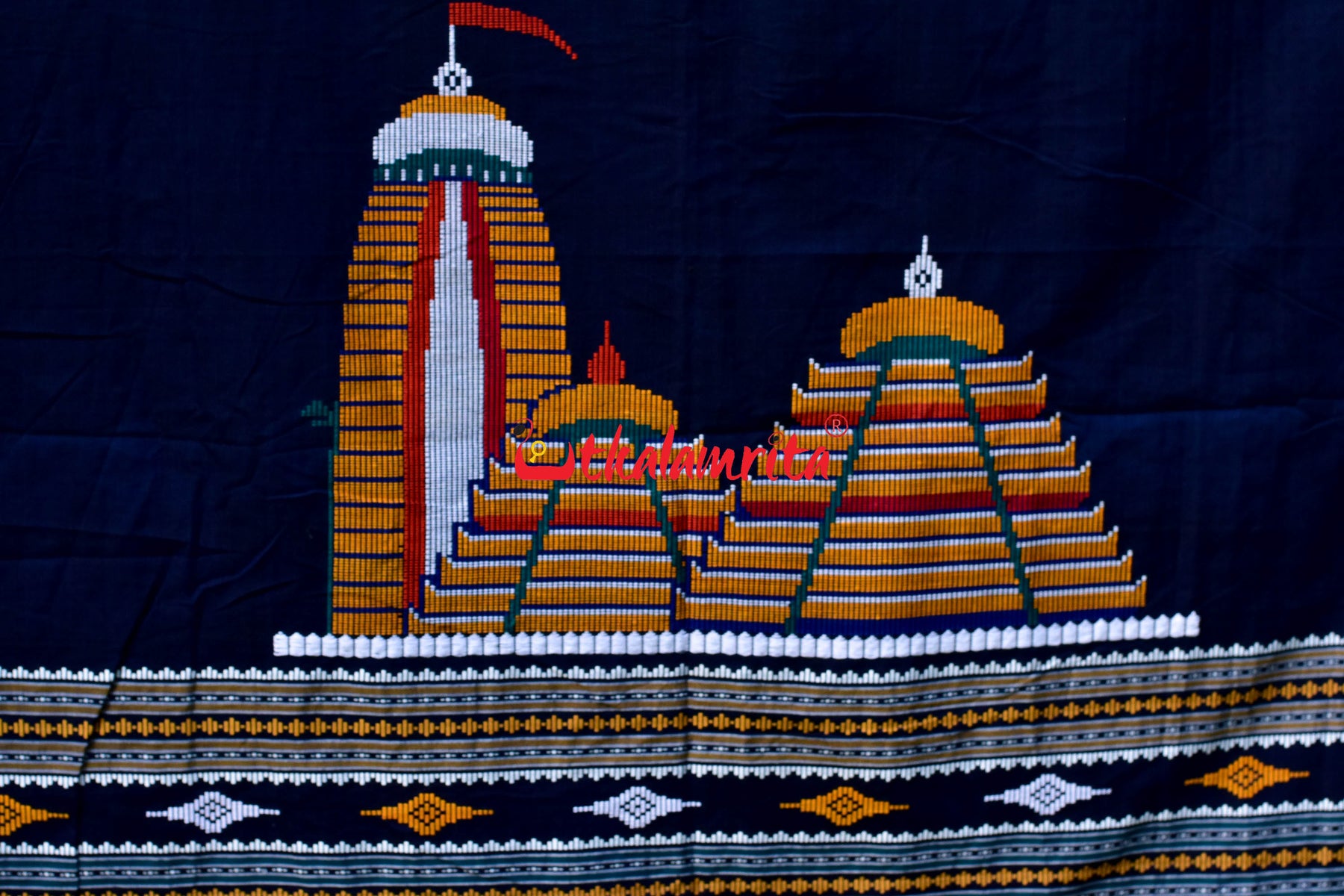 Blue Puri Mandira Dhalapathara Saree