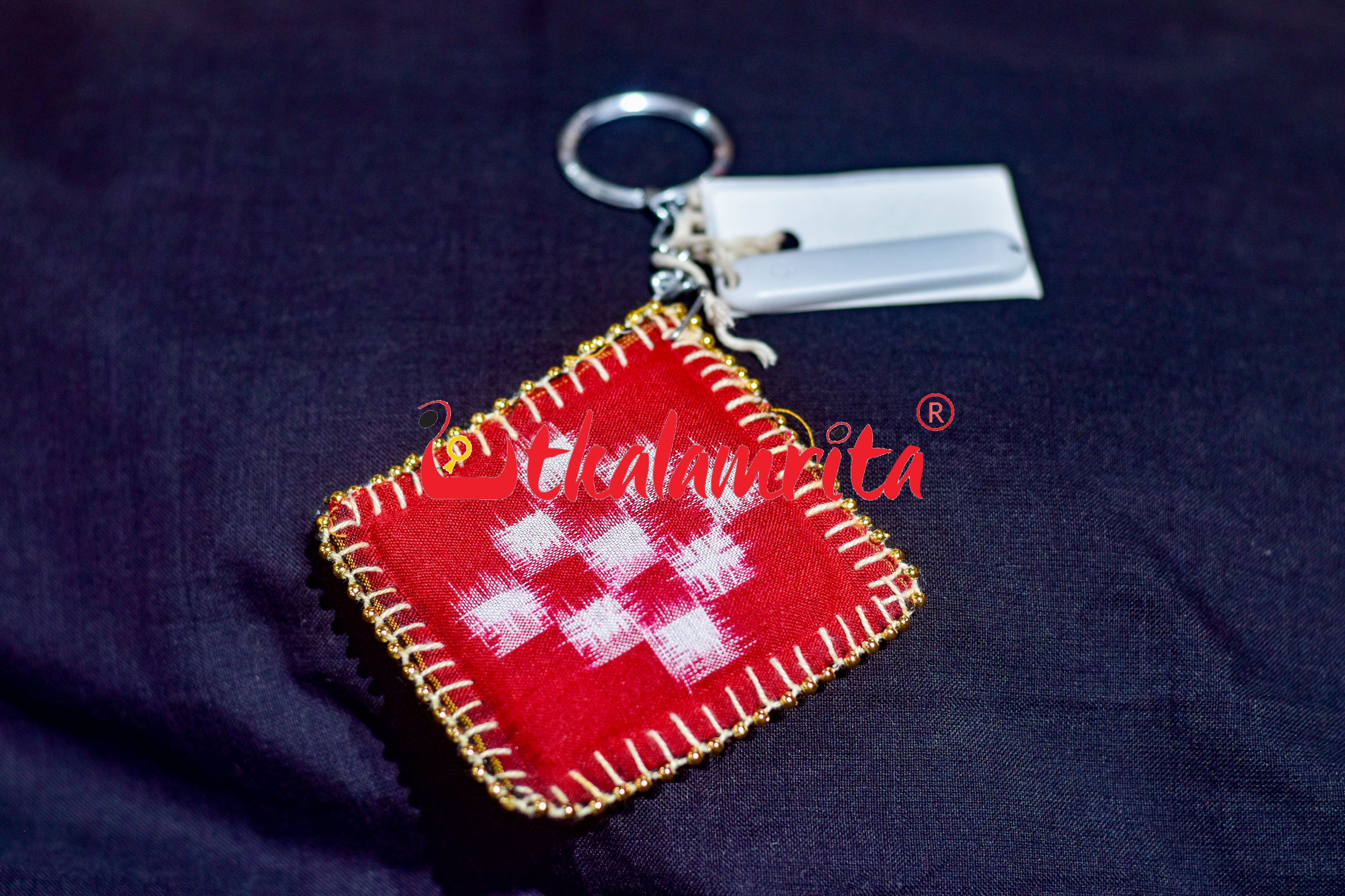 Red Black Double Pasapali Key Chain