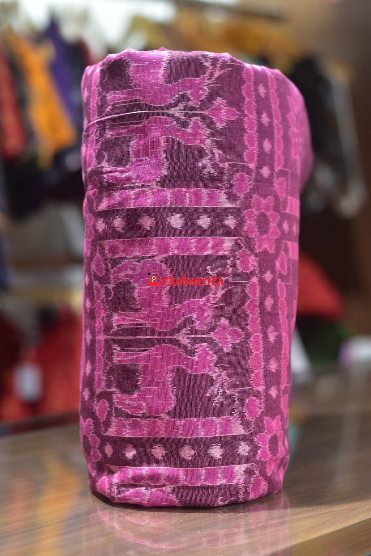Pink Phula Harina Sambalpuri Cotton (Fabric)