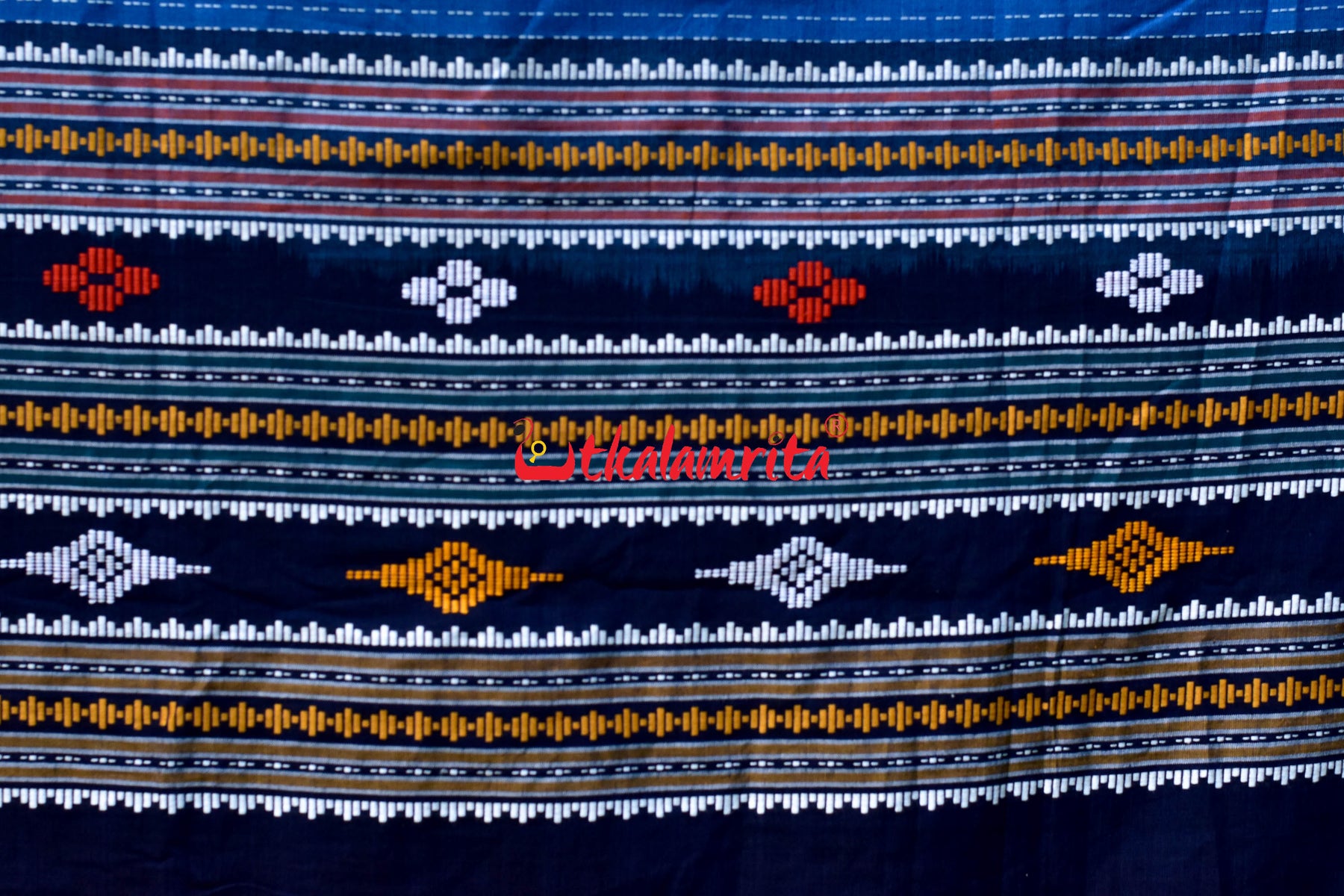 Blue Puri Mandira Dhalapathara Saree