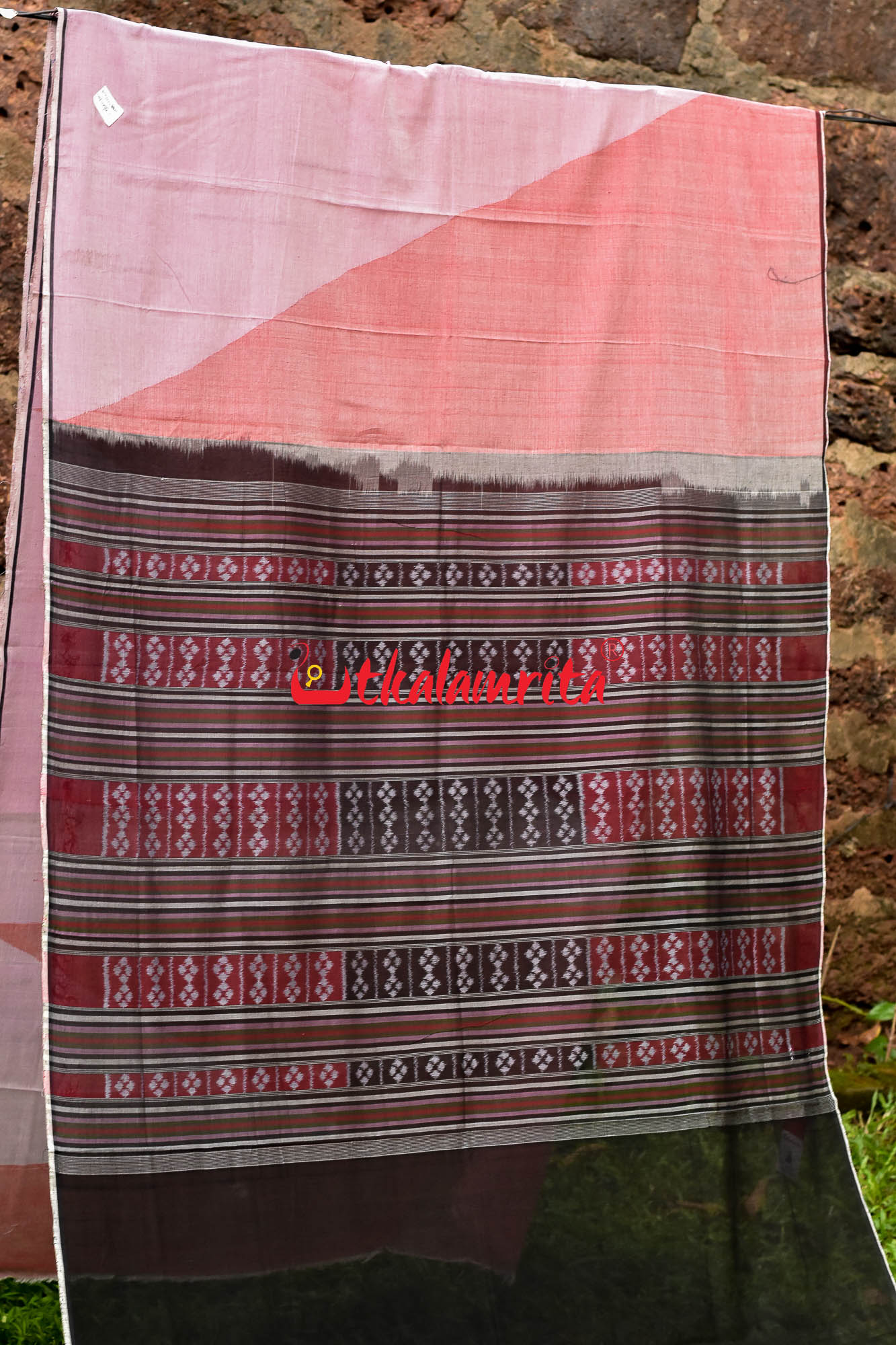 Pink Spatik Sambalpuri Cotton Saree