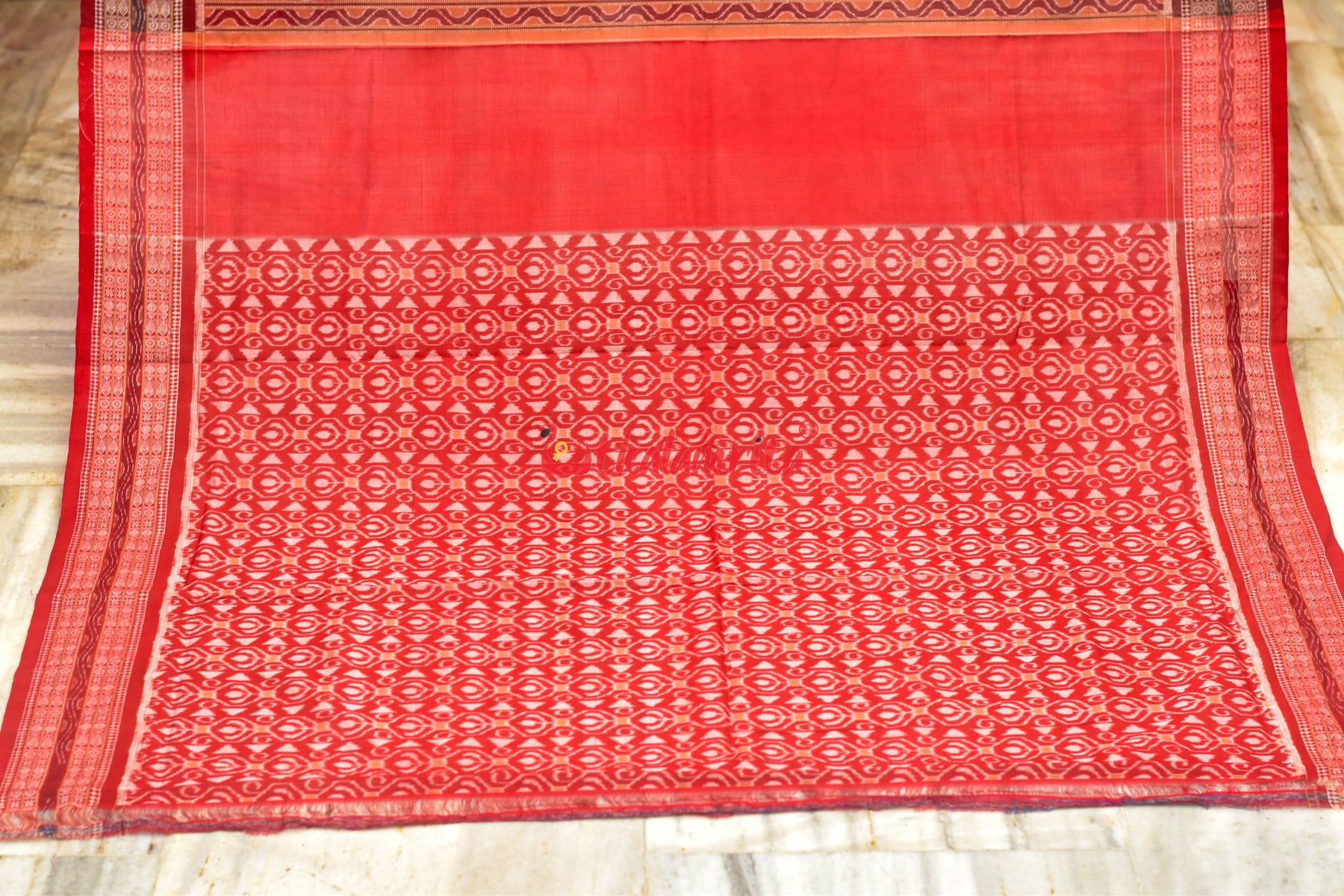 Blue Sankha Sambalpuri Cotton Saree