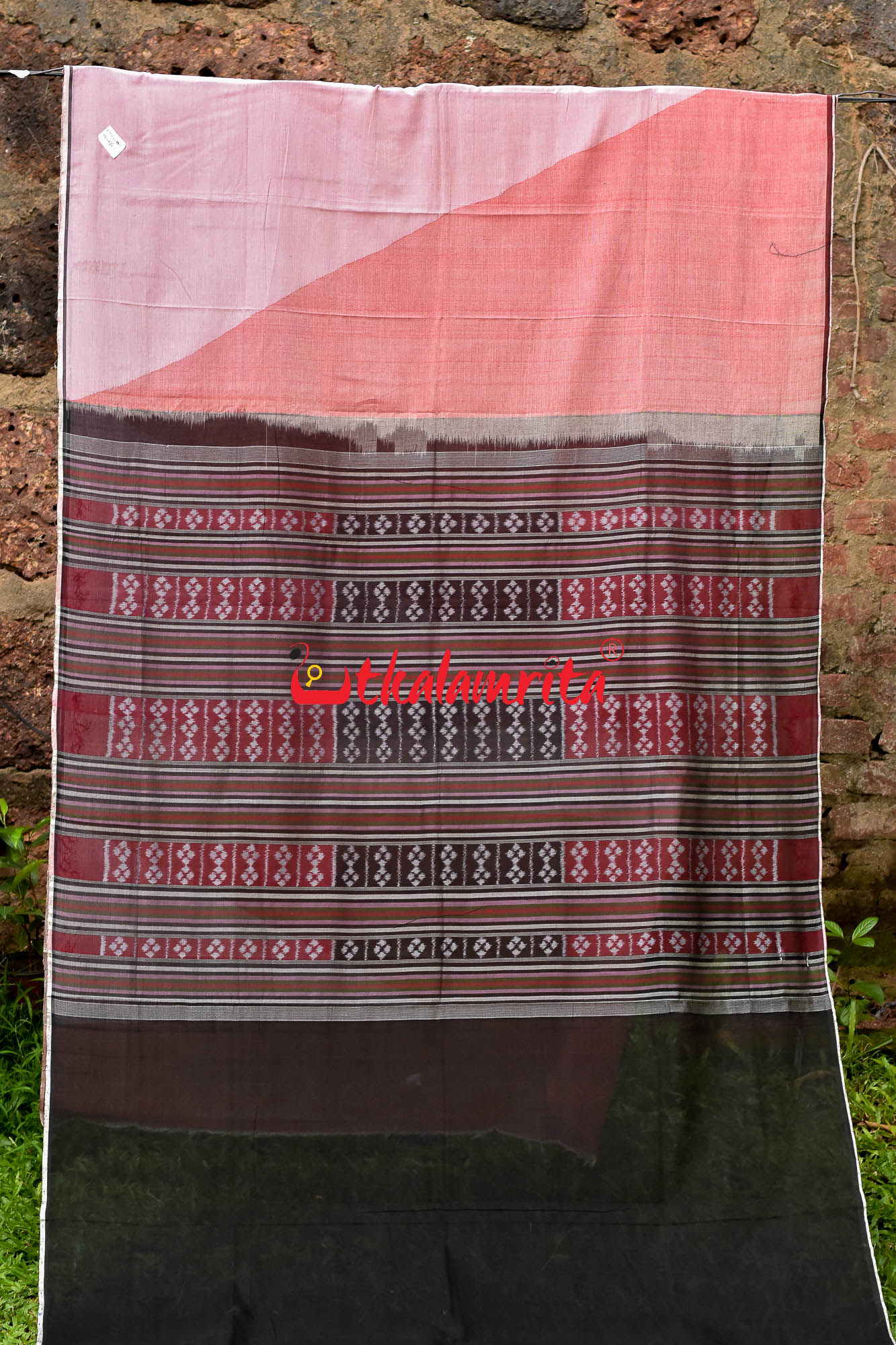 Pink Spatik Sambalpuri Cotton Saree