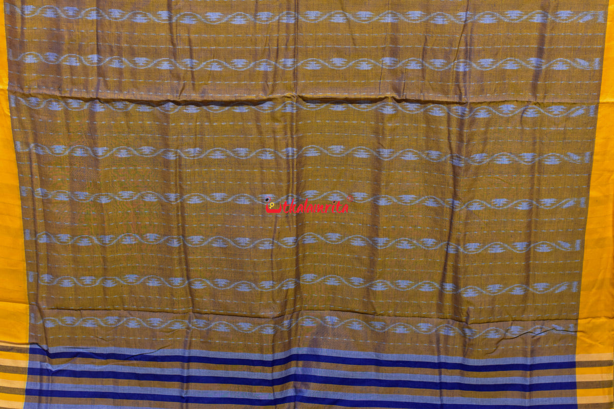 Tarabali Close Bandha Sky Blue Maniabandha Cotton Saree