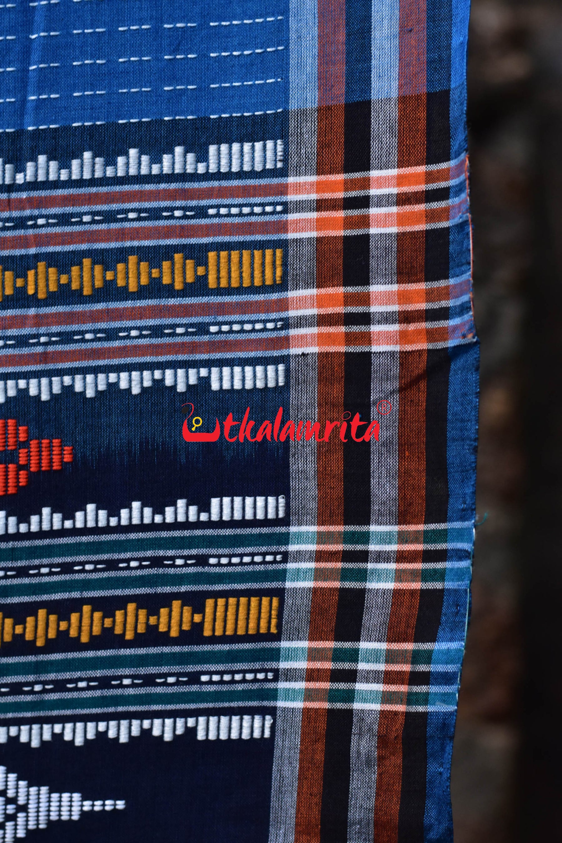 Blue Puri Mandira Dhalapathara Saree
