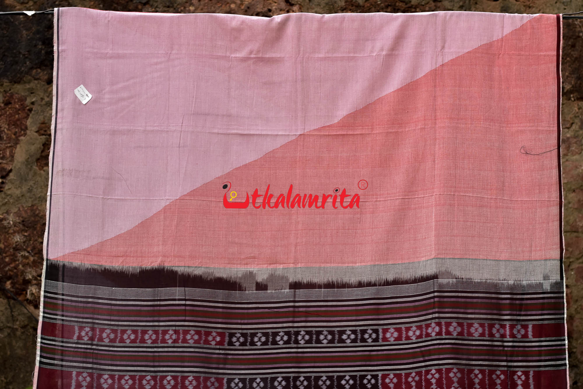 Pink Spatik Sambalpuri Cotton Saree