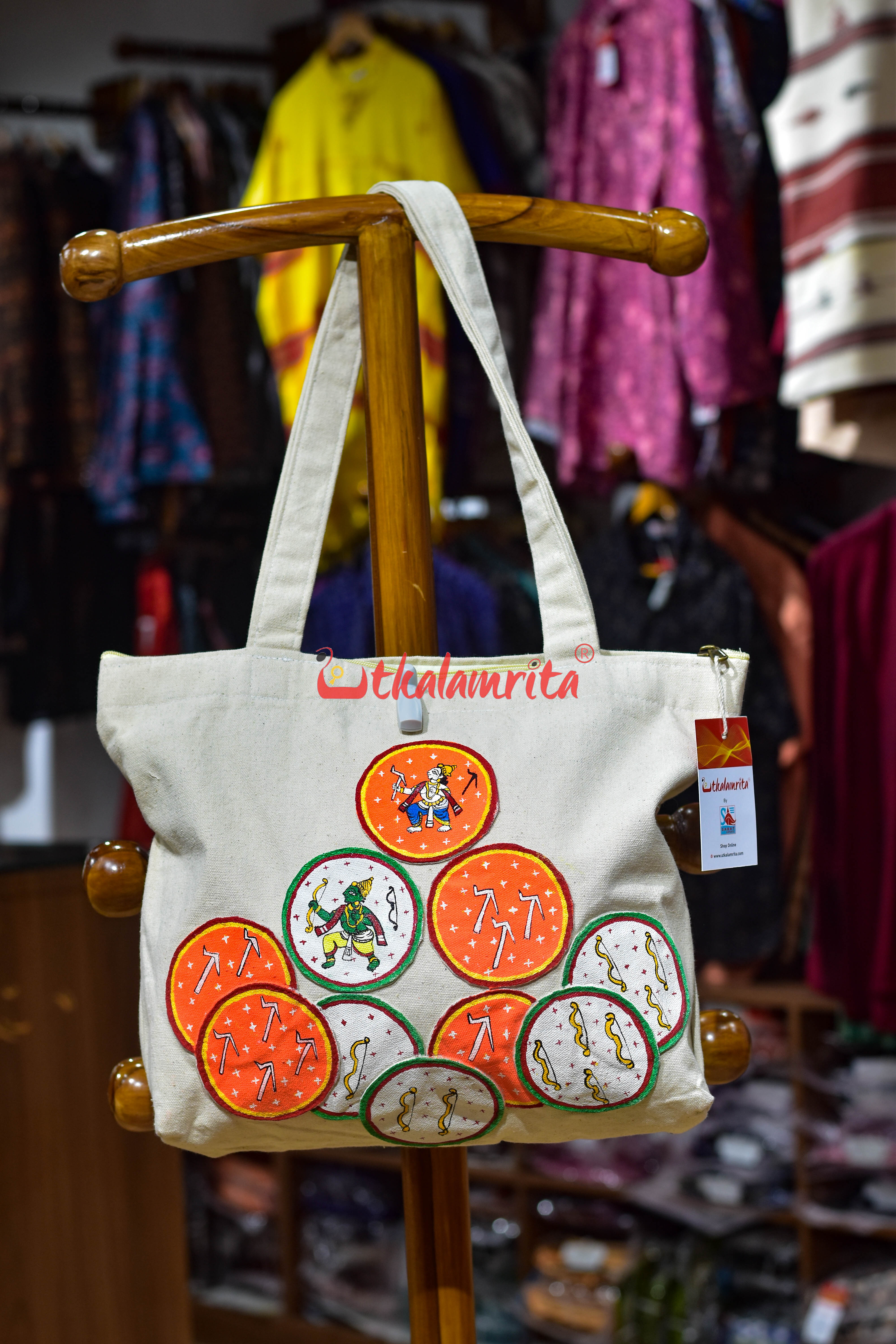 Ganjapa Dasabatara Rama Balaram Canvas Tote Bag