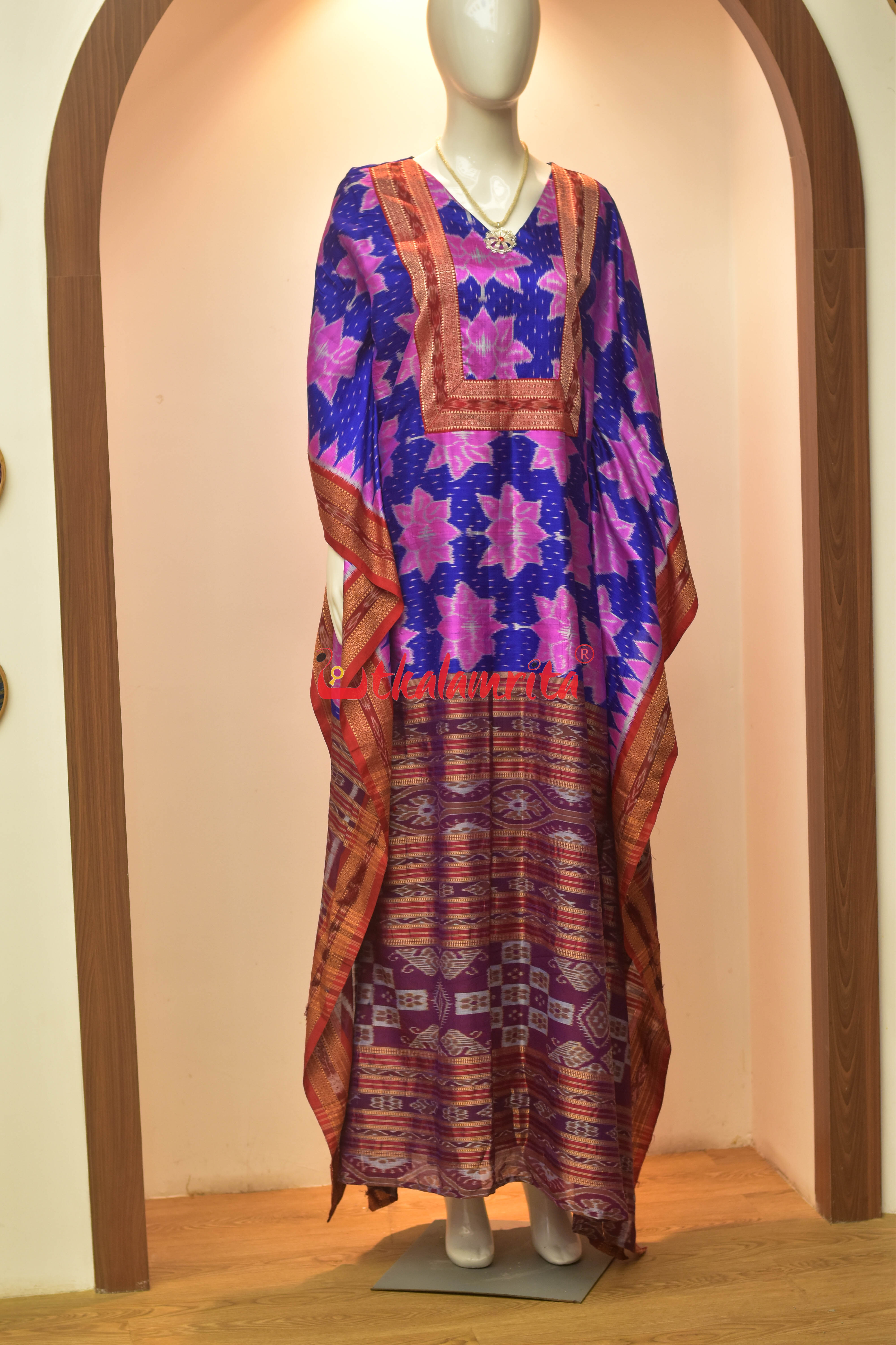 Blue Body Lotus (Ladies' Kaftan)