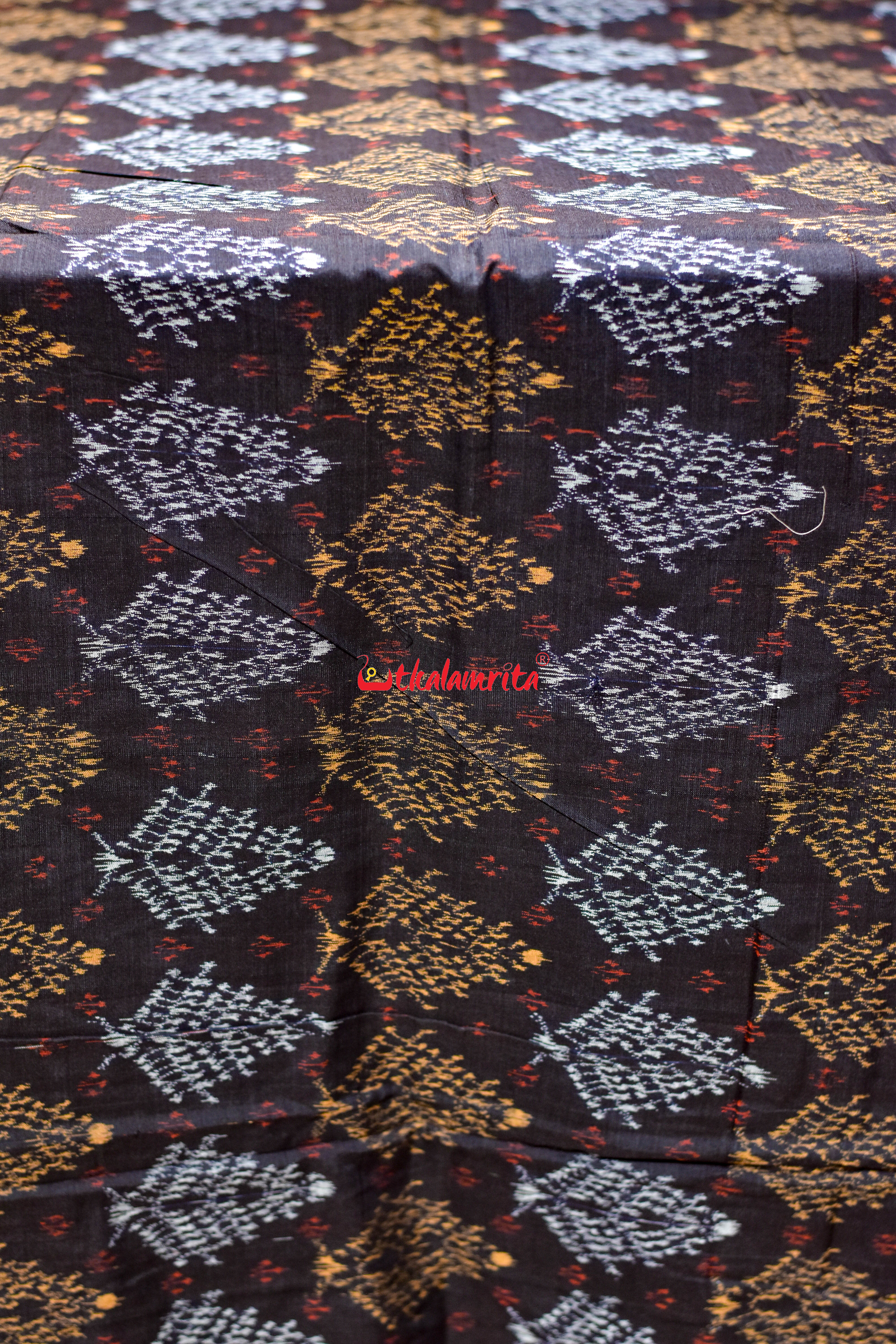Black Gacha Sambalpuri Cotton (Fabric)