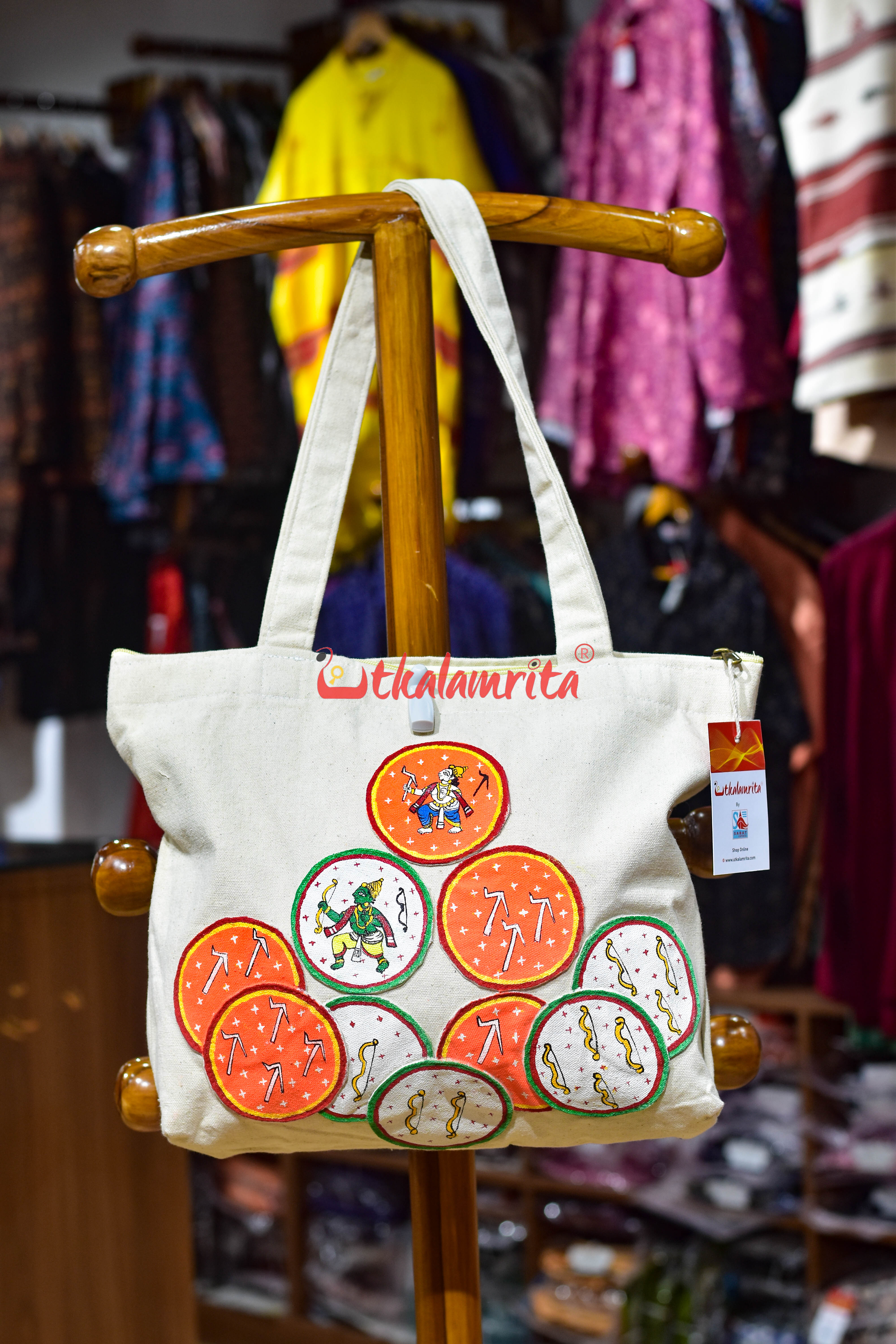 Ganjapa Dasabatara Rama Balaram Canvas Tote Bag