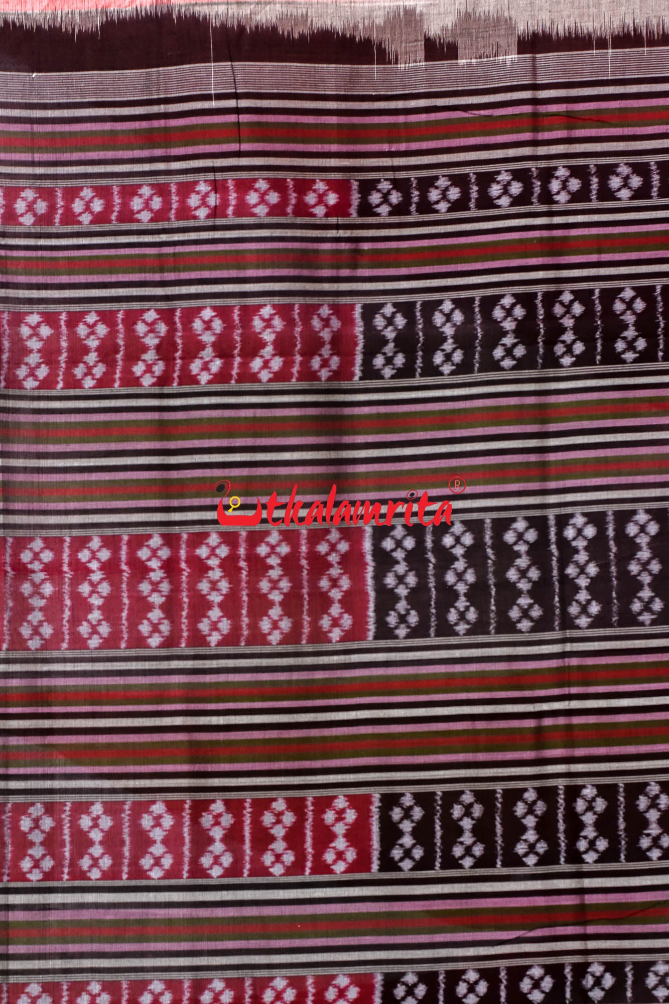 Pink Spatik Sambalpuri Cotton Saree