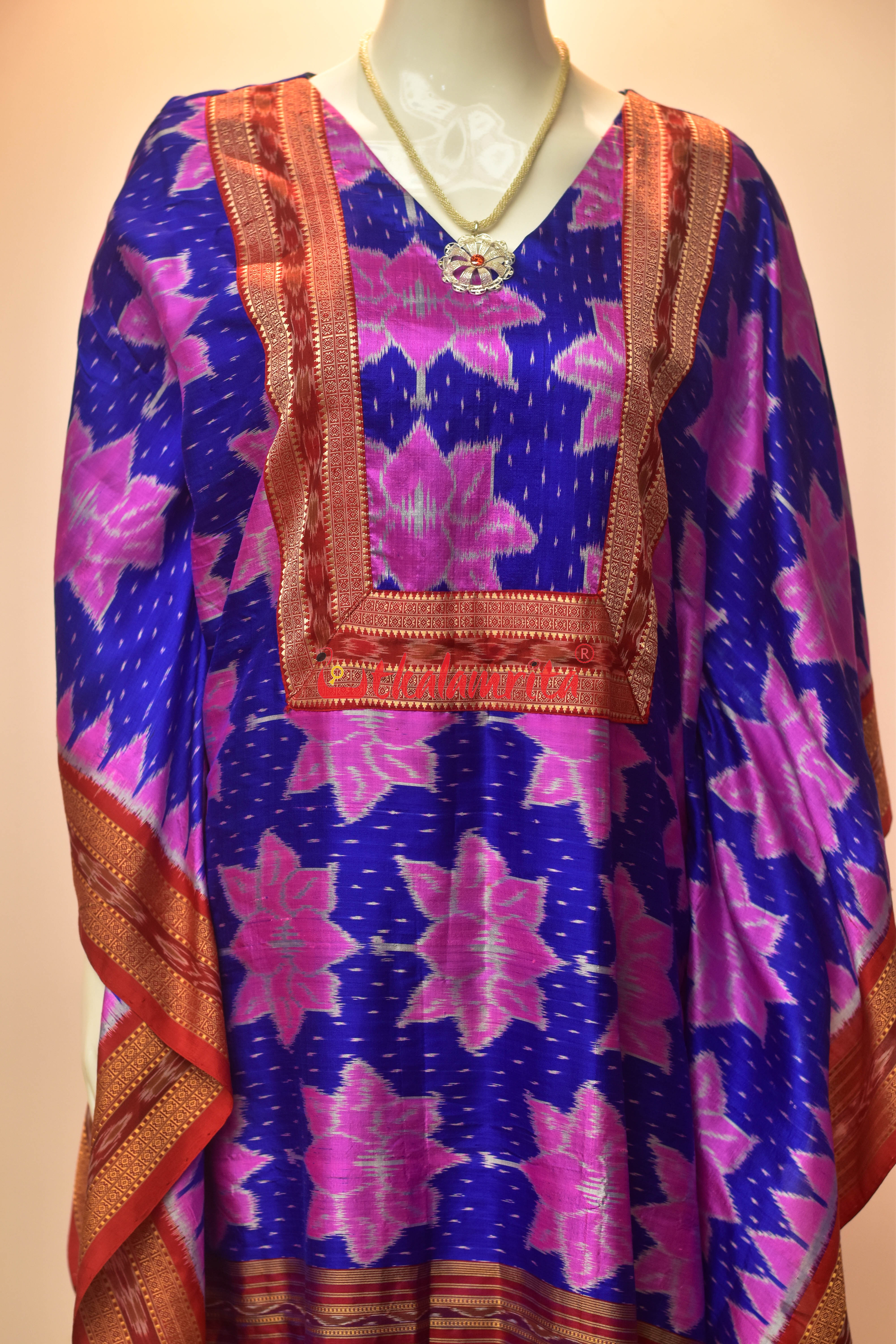 Blue Body Lotus (Ladies' Kaftan)