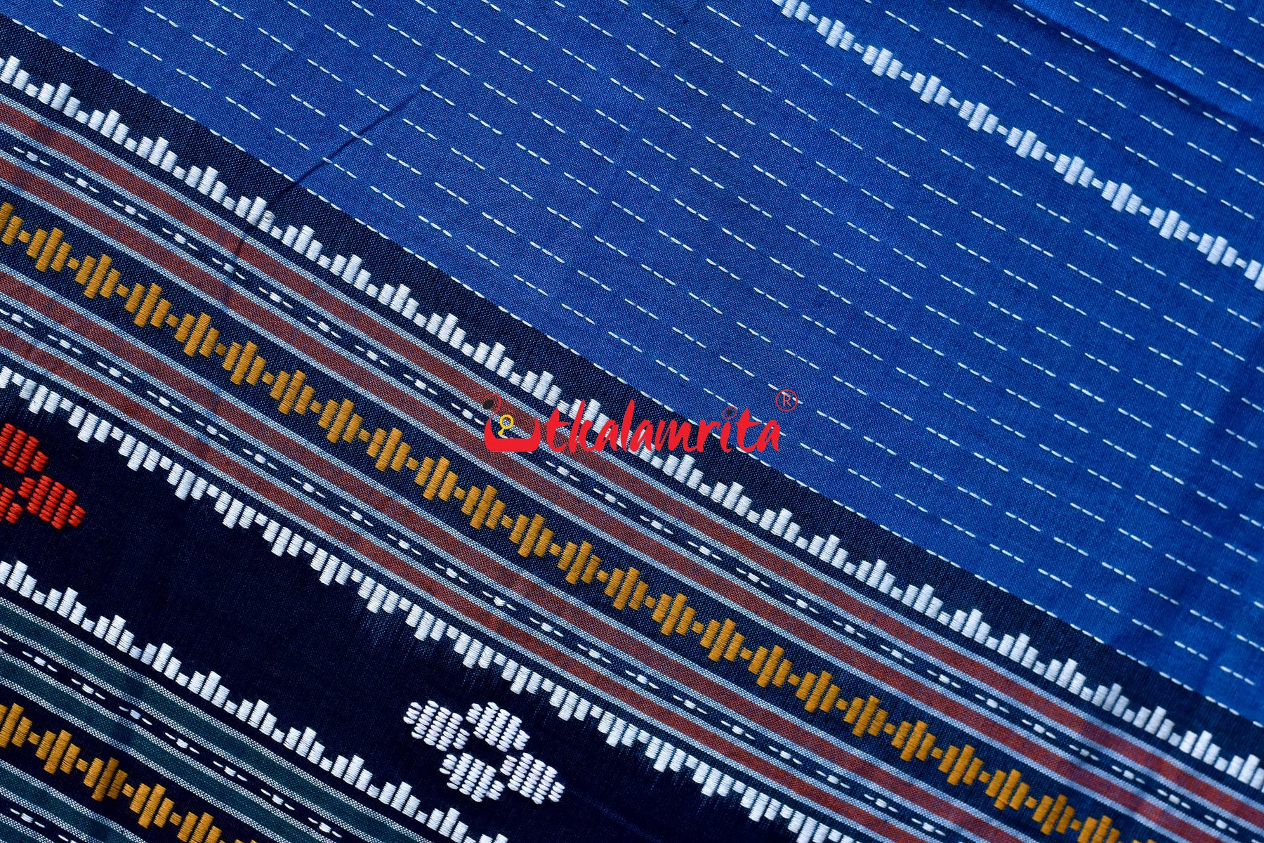 Blue Puri Mandira Dhalapathara Saree