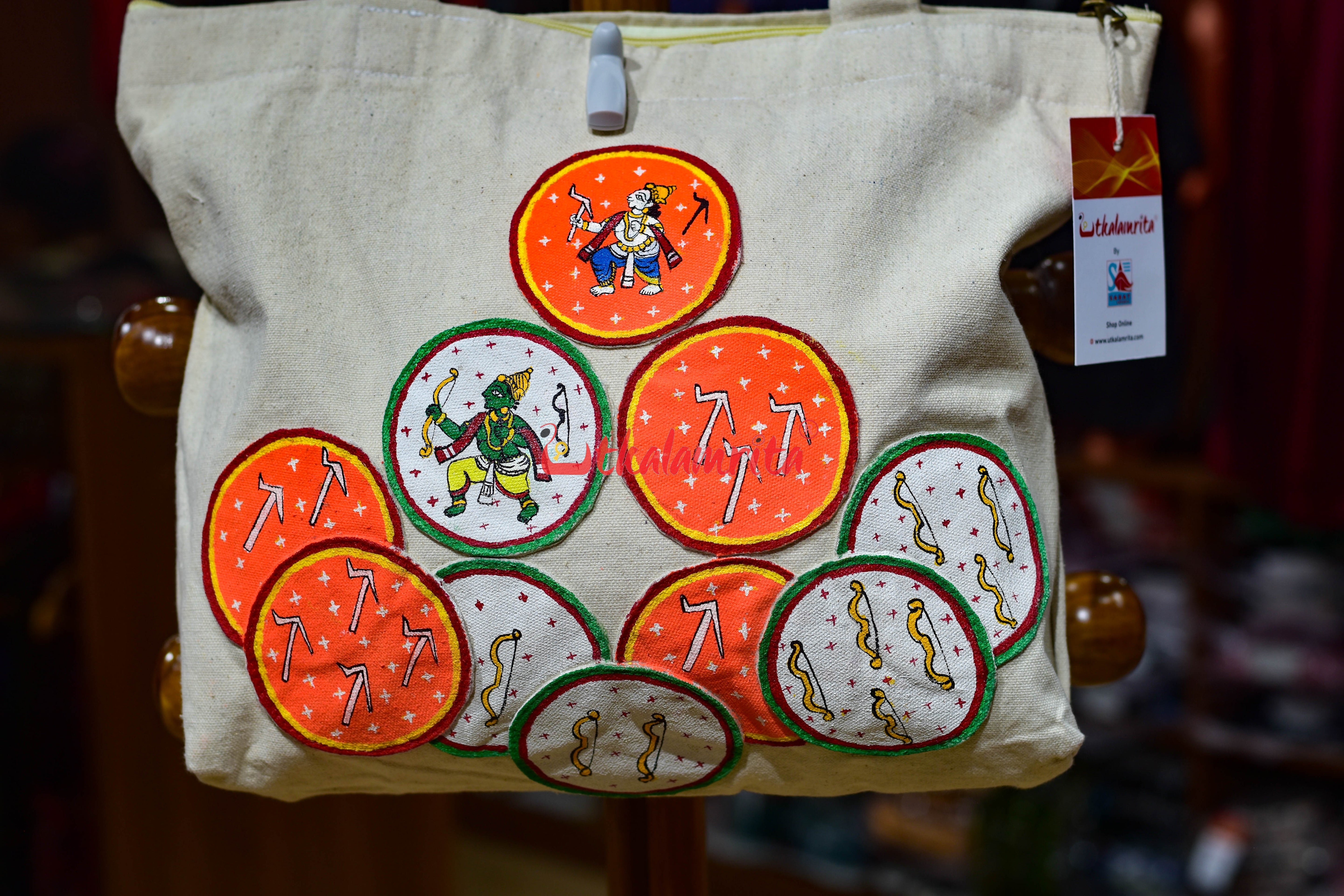 Ganjapa Dasabatara Rama Balaram Canvas Tote Bag