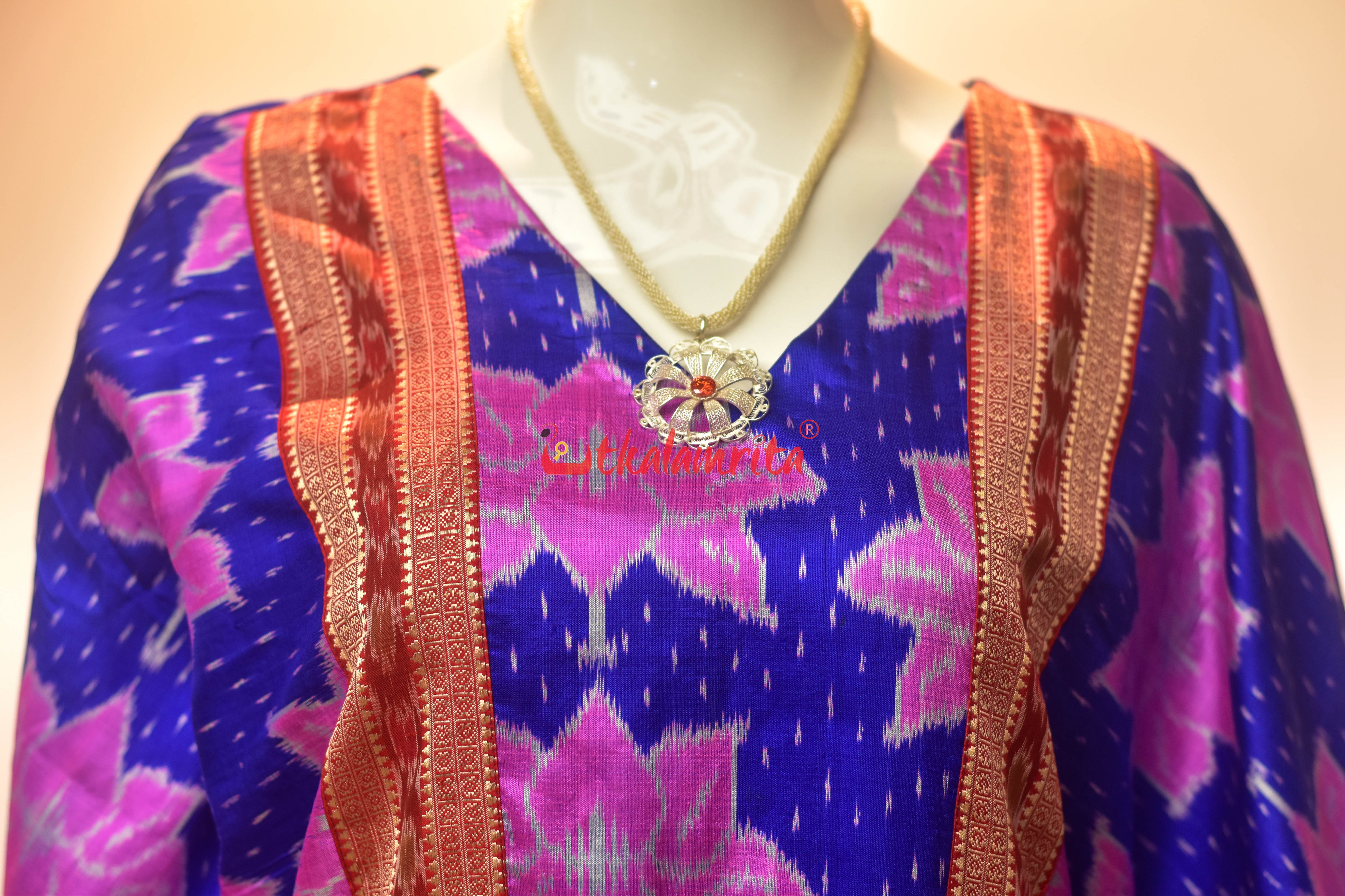 Blue Body Lotus (Ladies' Kaftan)