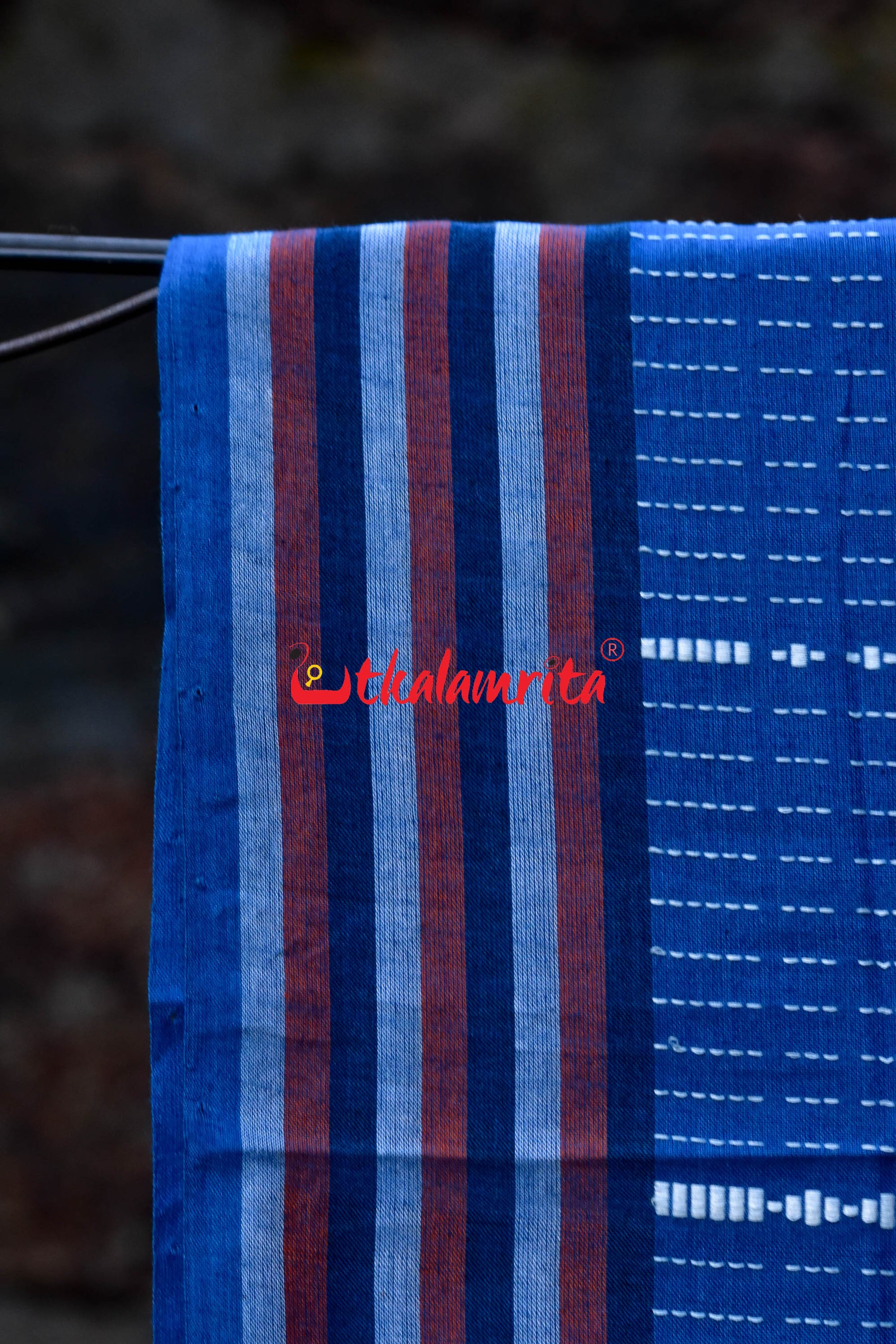 Blue Puri Mandira Dhalapathara Saree