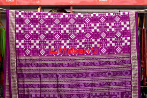 Purple Self Pasapali Silk Saree