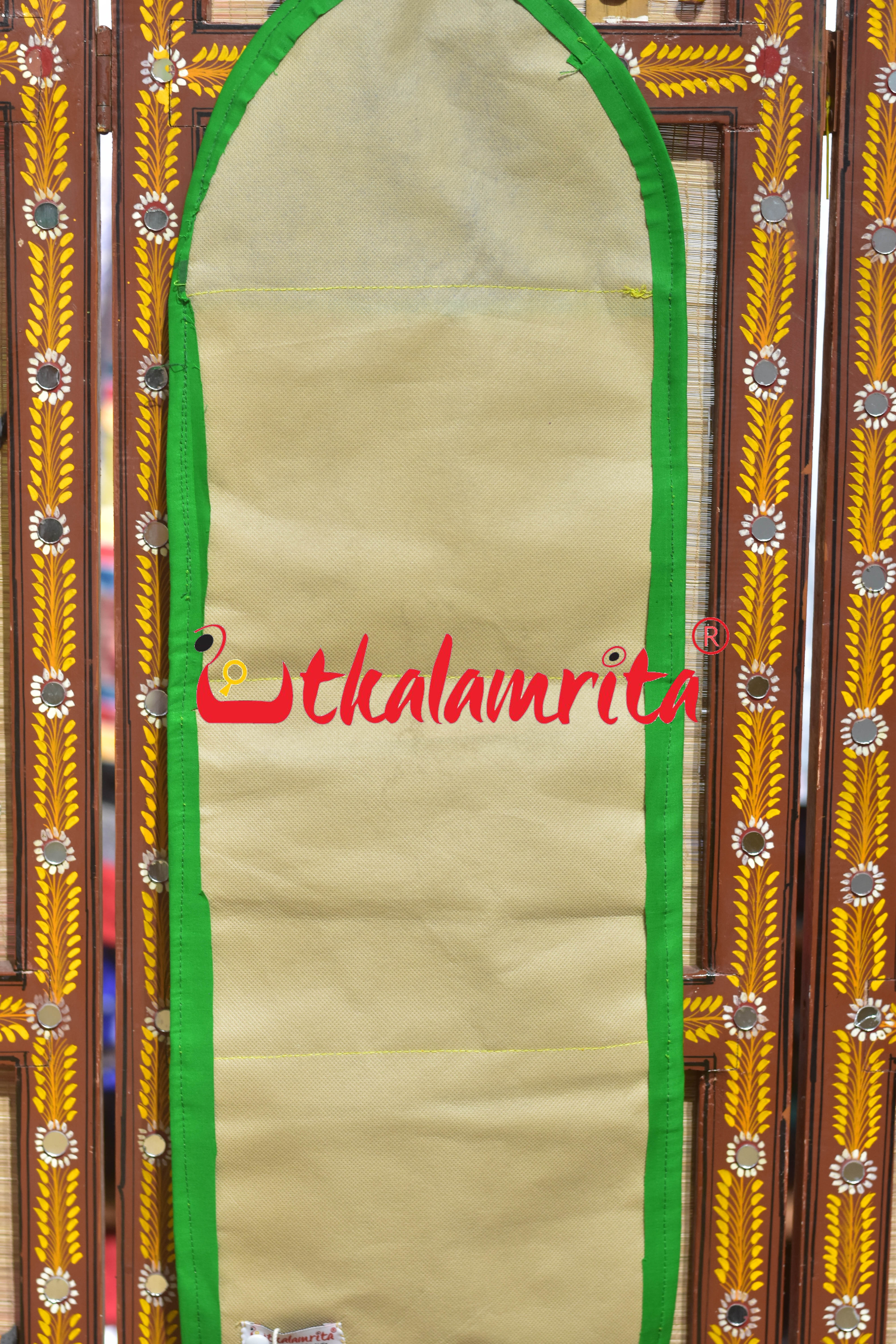 Blue Green Double Elephant Pipli Applique Letter Box