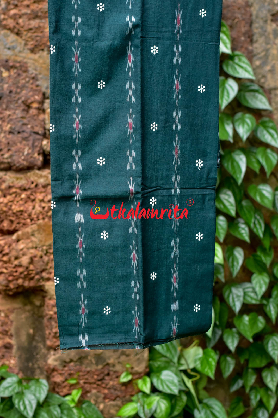 Leaf Green & Yellow Simple Pasapali Flower Dress Set