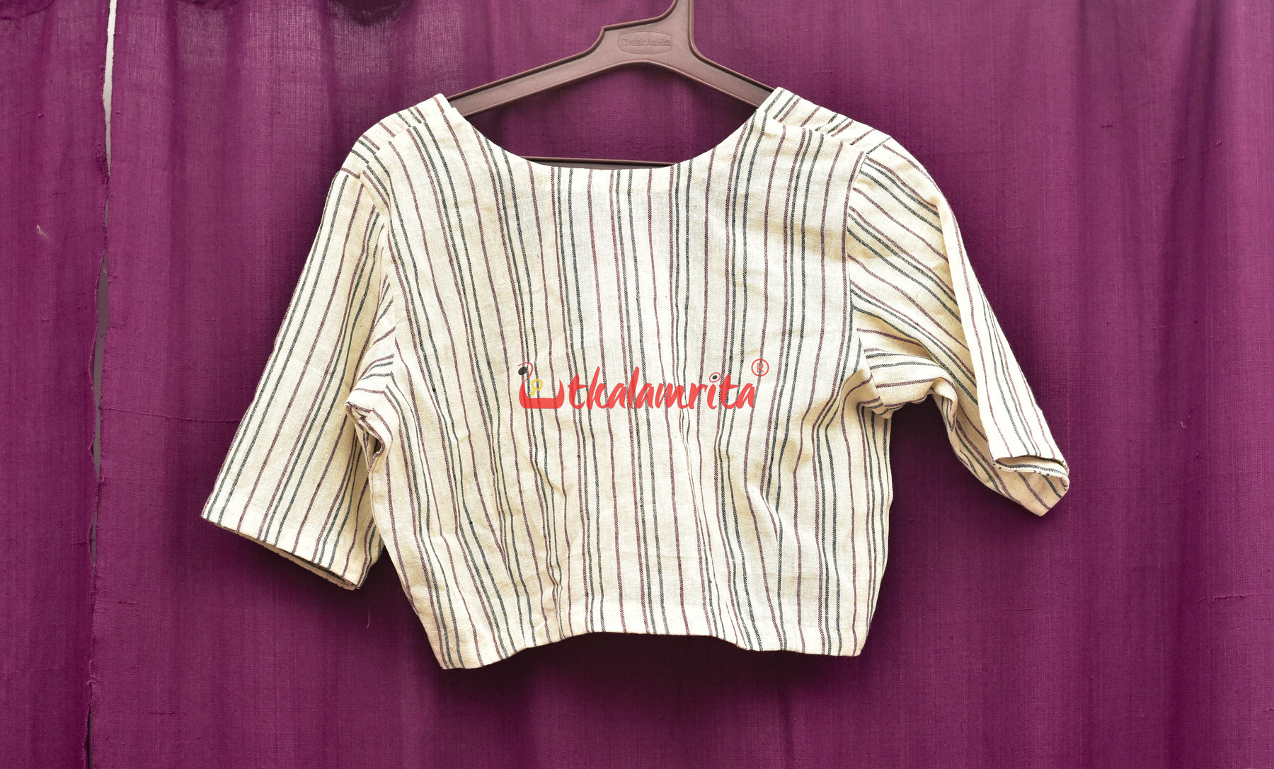 Kotpad Black Maroon Stripes (Blouse)