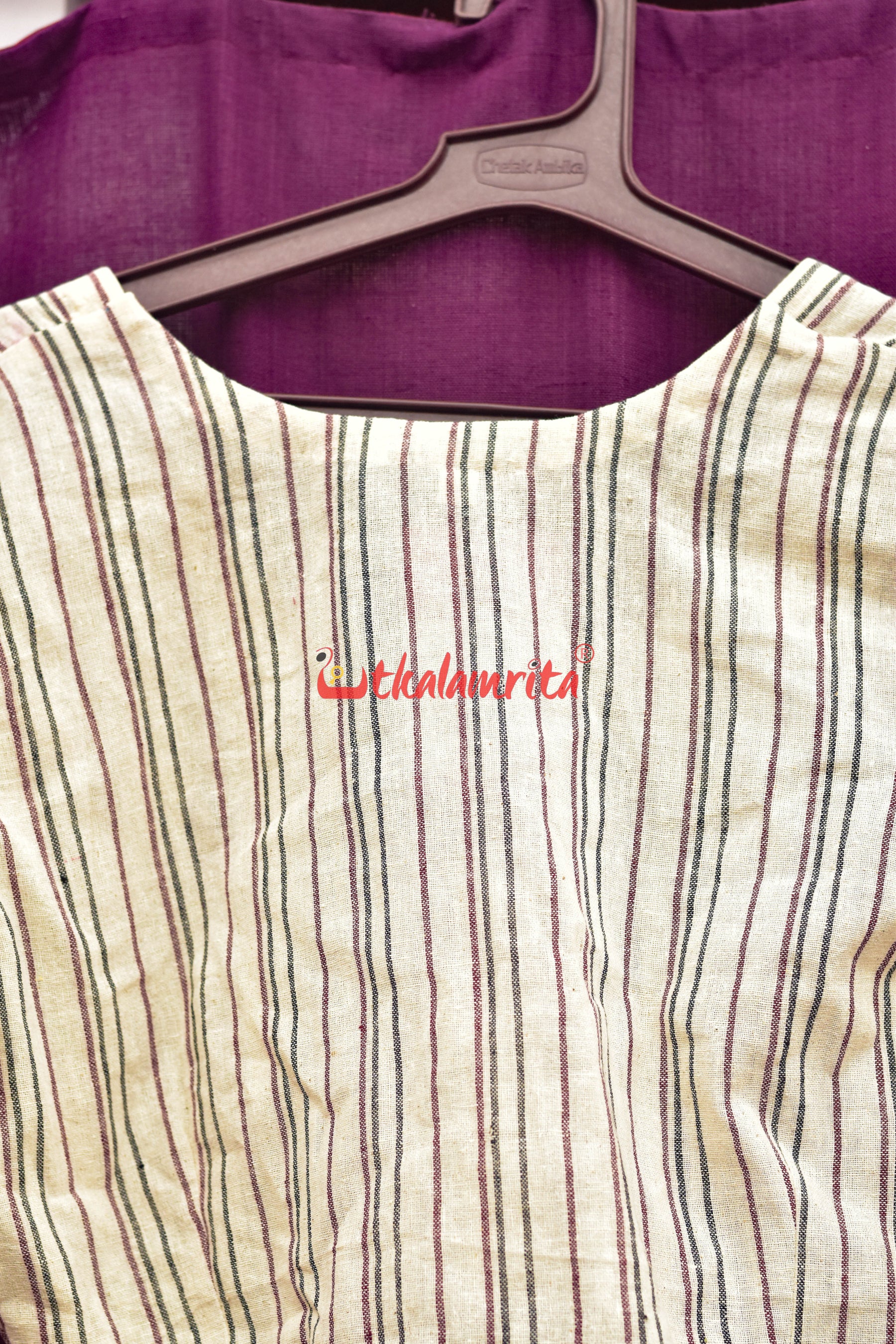 Kotpad Black Maroon Stripes (Blouse)