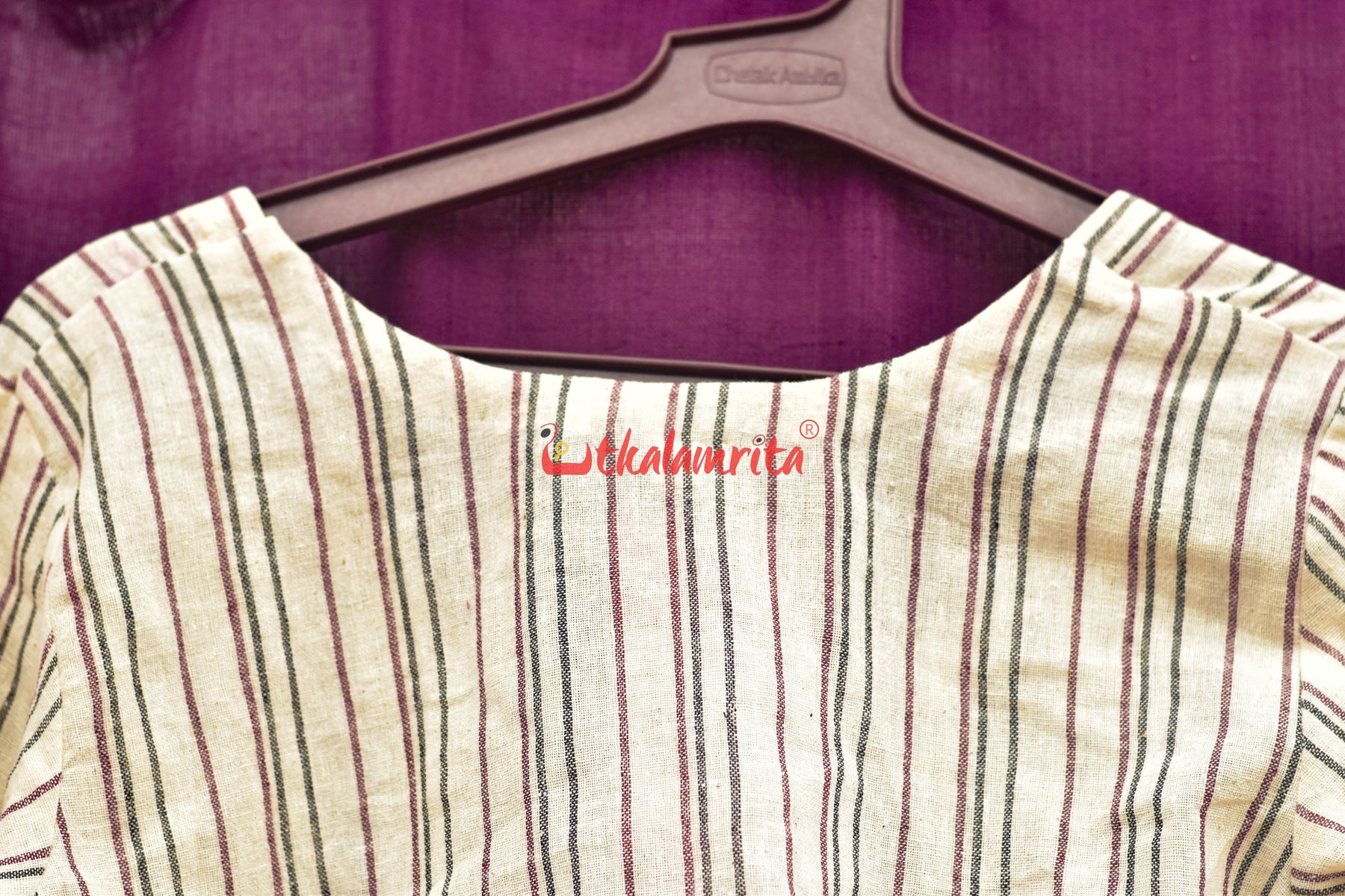 Kotpad Black Maroon Stripes (Blouse)