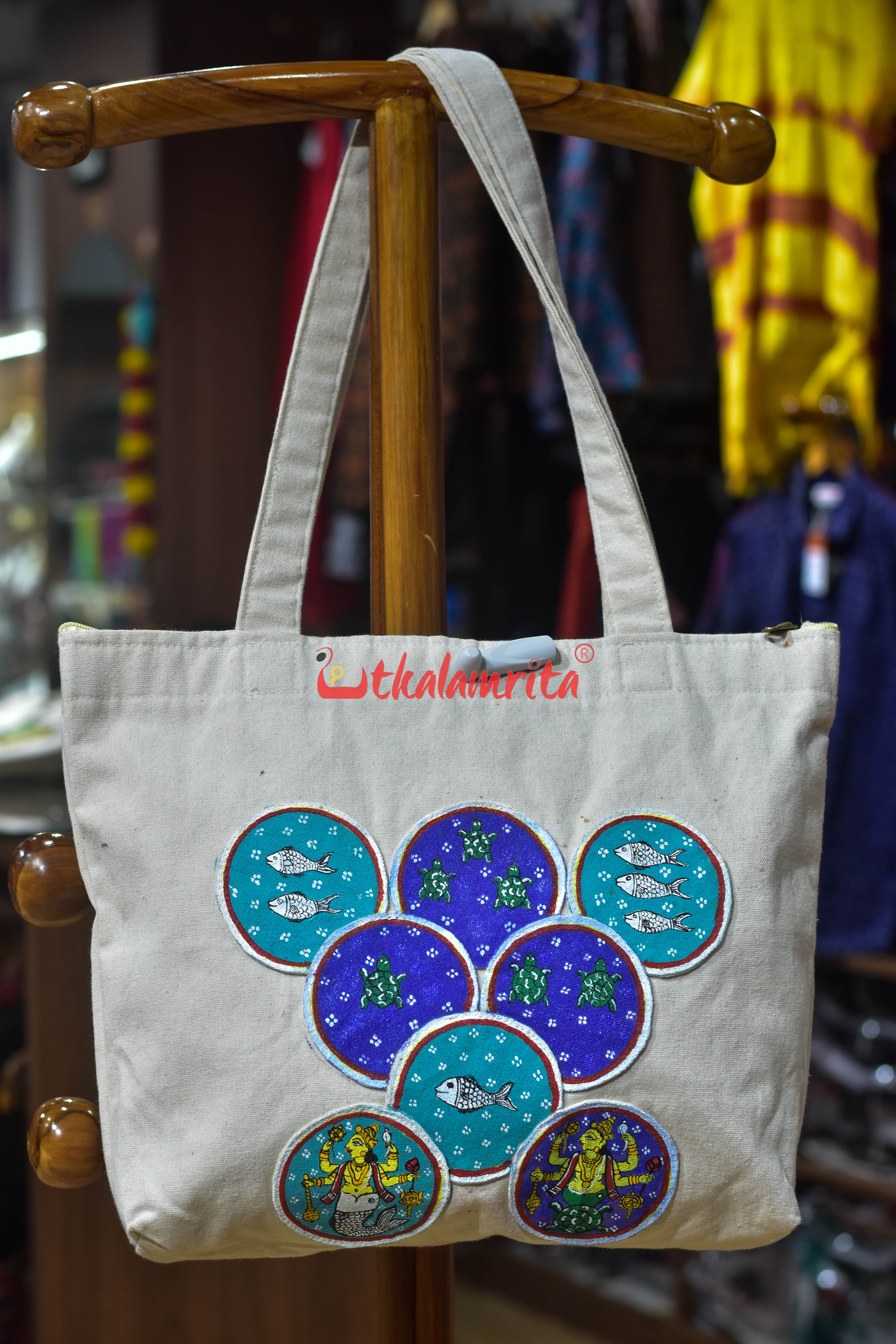 Ganjapa Dasabatara Matsya Kaschapa Canvas Tote Bag