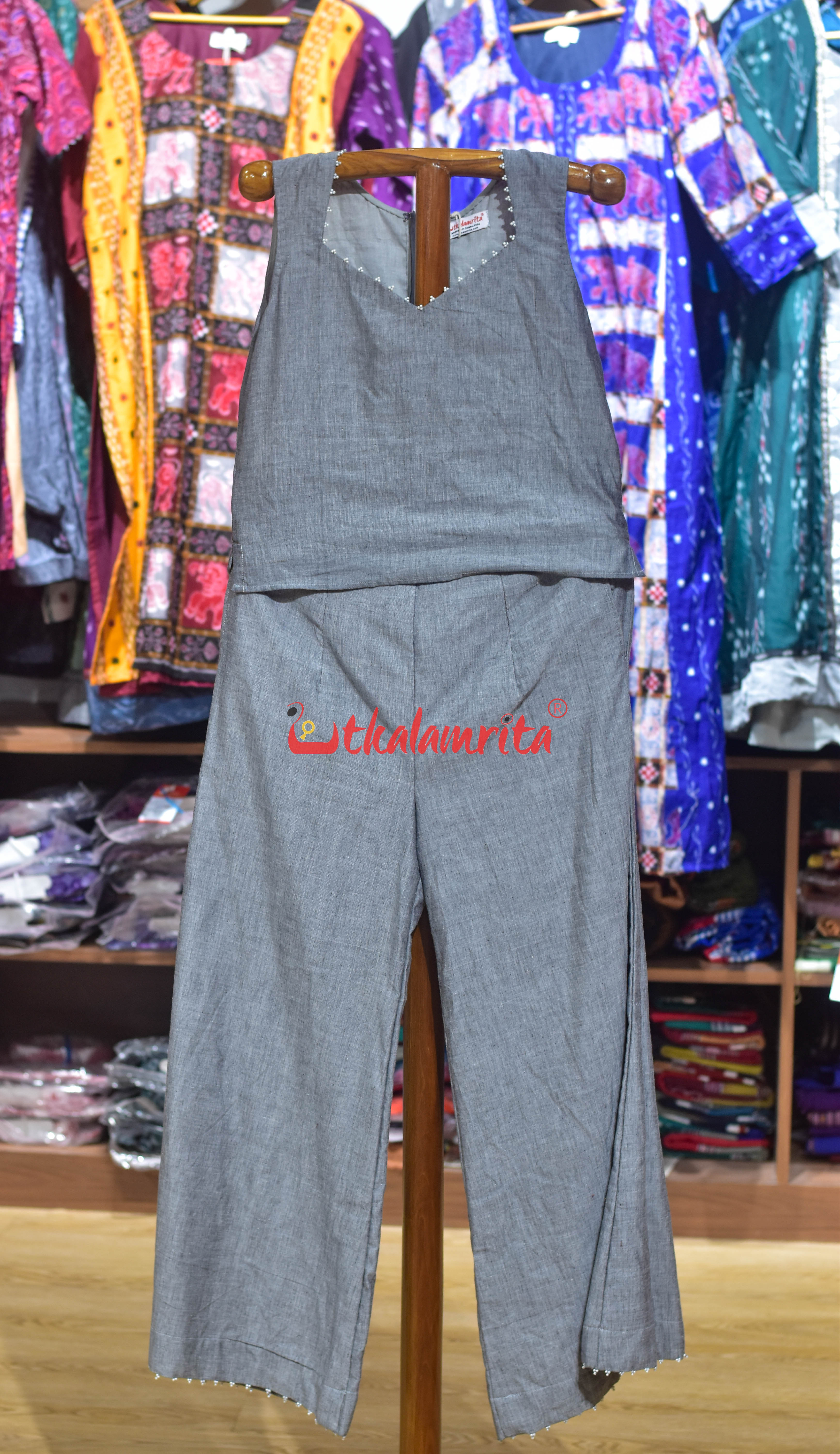 Plain Grey (Ladies' Co-ord Set)