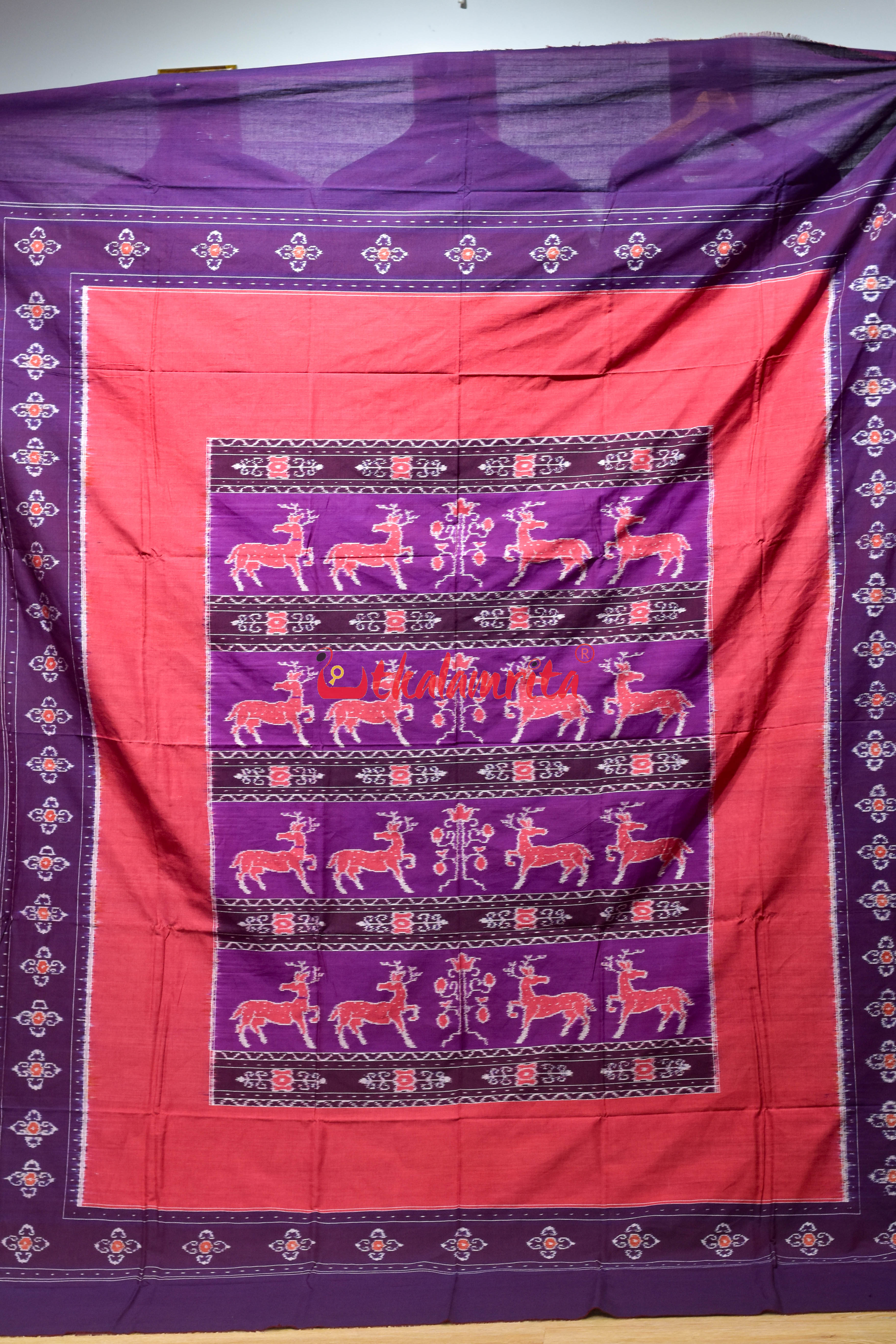 Purple Harina Bandha Pasapali (Double Bedsheet)